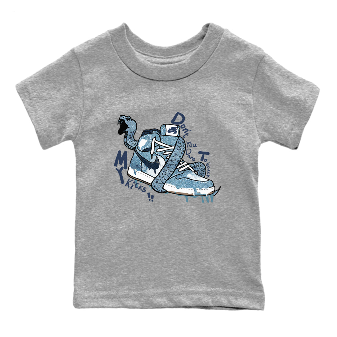Don't Touch My Kicks snkmatch Tees Kids - Air Jordan 1 Denim 2024