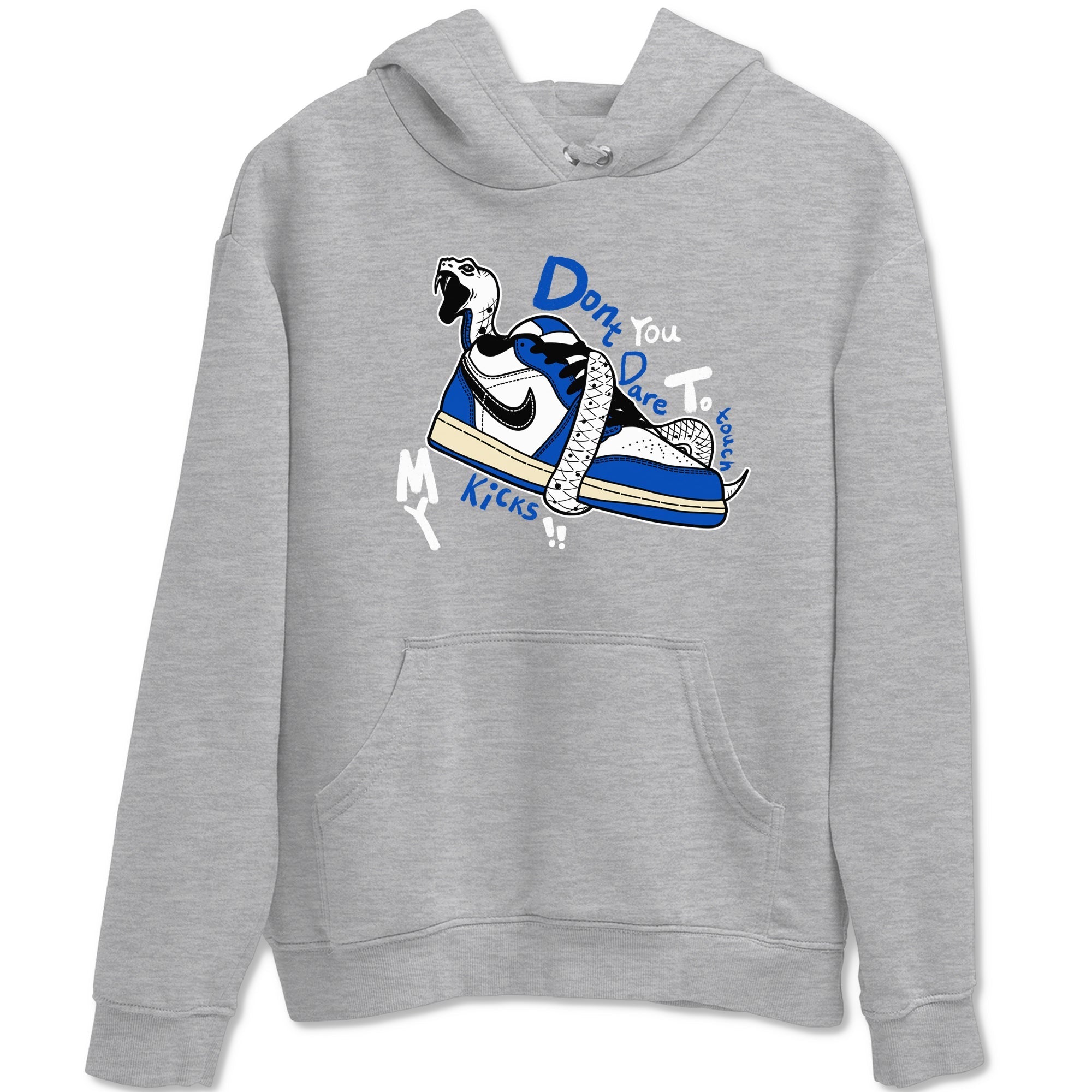 Don't Touch My Kicks snkmatch Tees - Air Jordan 1 Game Royal