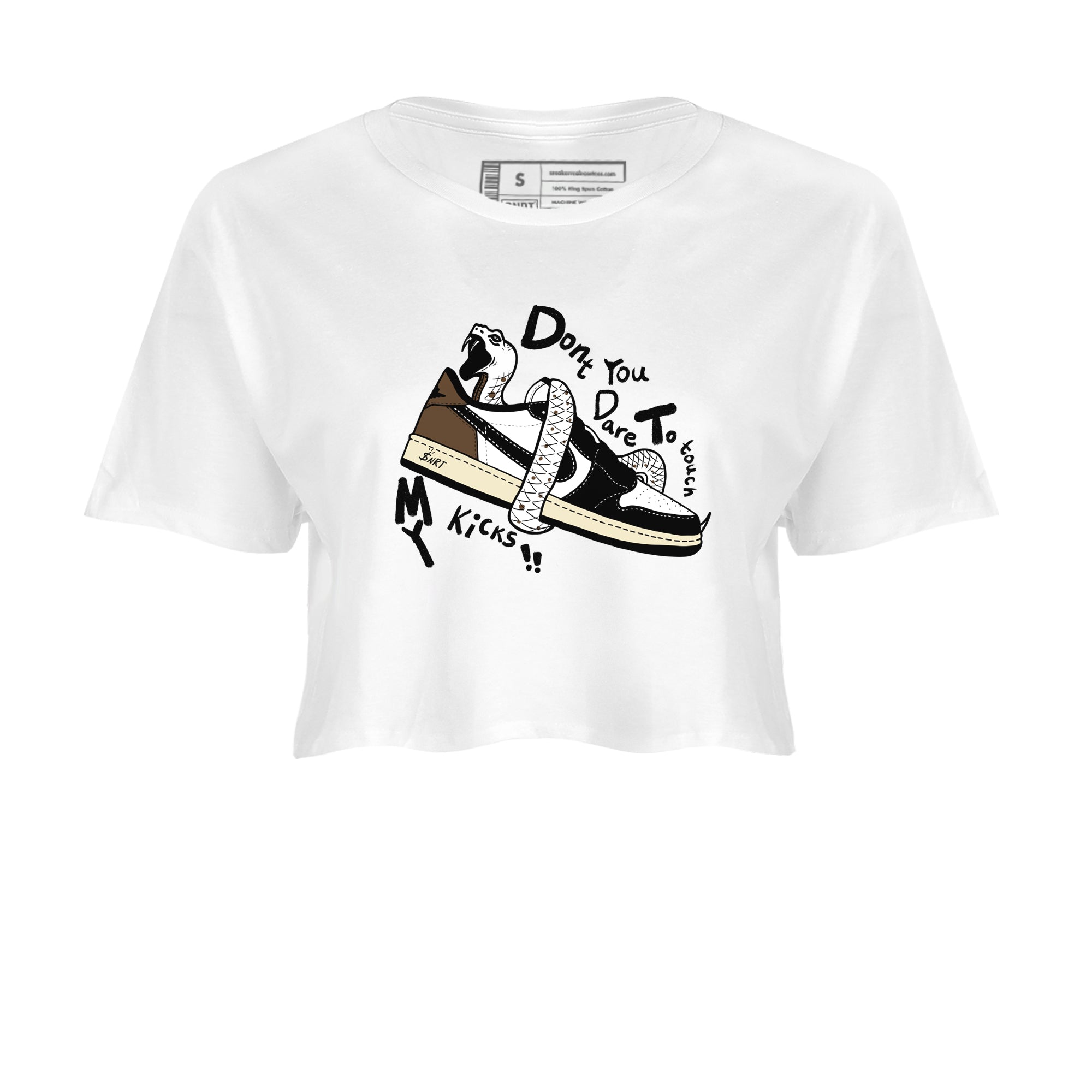 Don't Touch My Kicks snkmatch Women's Top - Air Jordan 1 Mocha