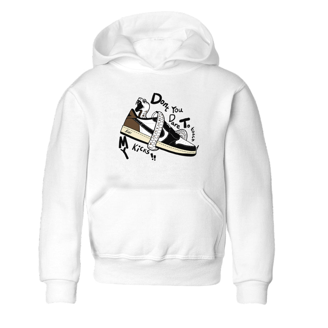 Don't Touch My Kicks snkmatch Tees Kids - Air Jordan 1 Mocha