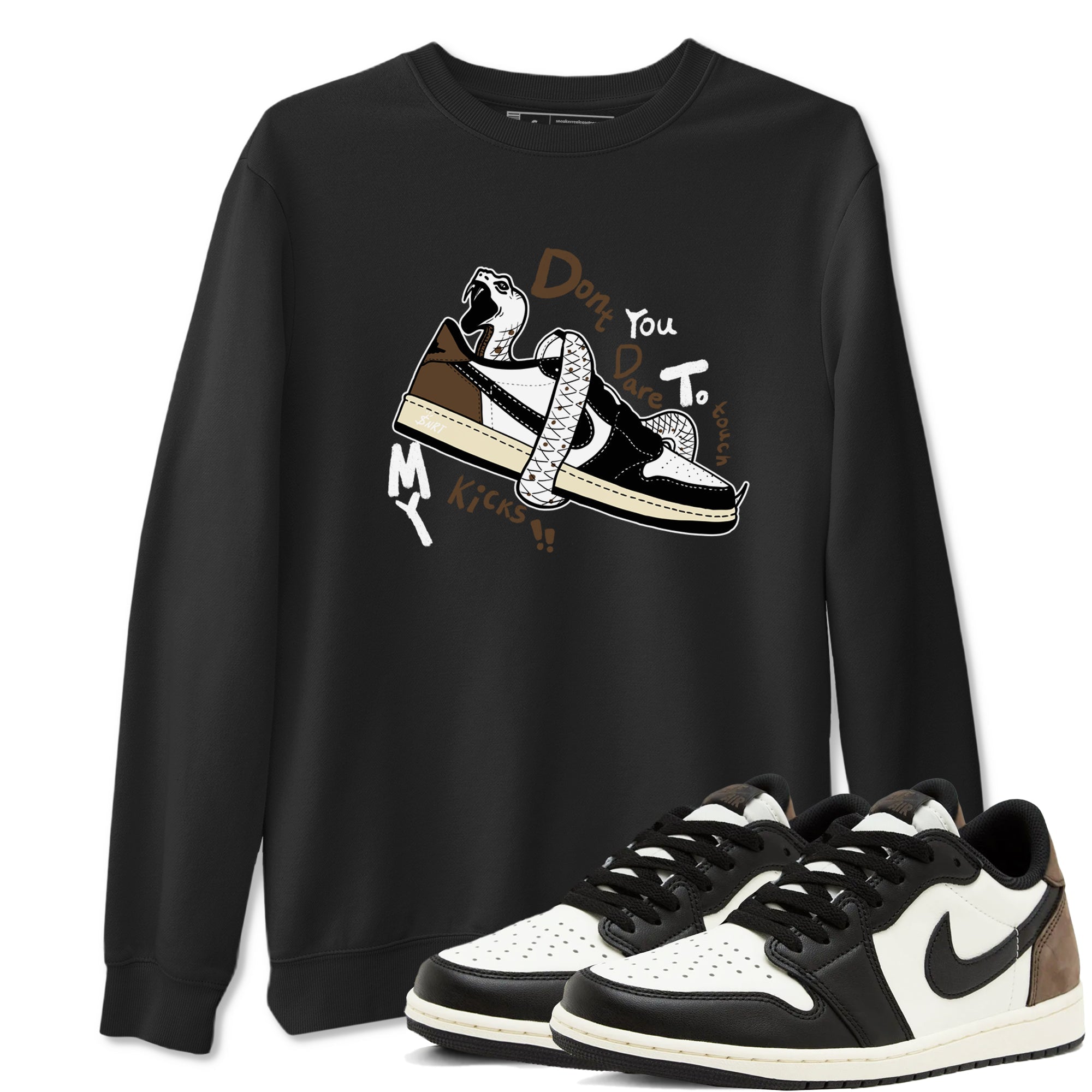 Don't Touch My Kicks snkmatch Tees - Air Jordan 1 Mocha