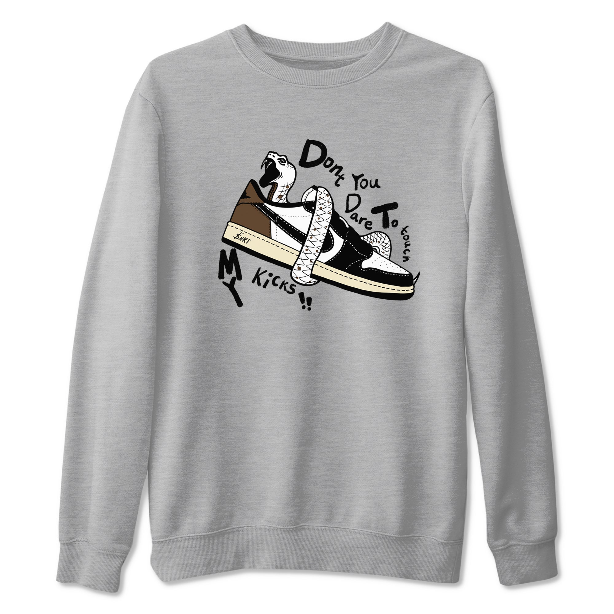 Don't Touch My Kicks snkmatch Tees - Air Jordan 1 Mocha