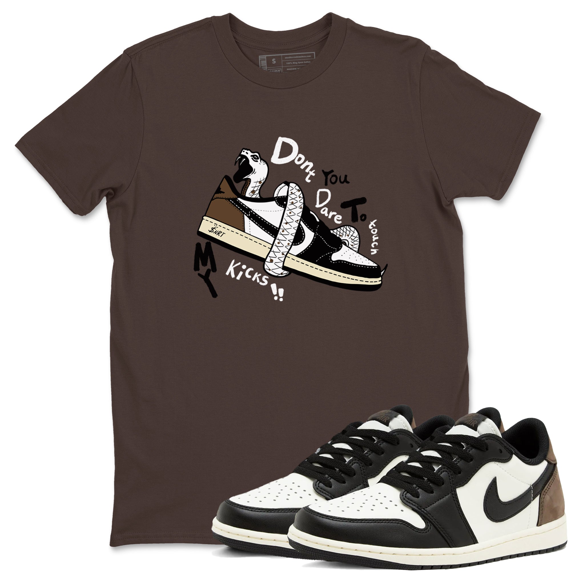 Don't Touch My Kicks snkmatch Tees - Air Jordan 1 Mocha