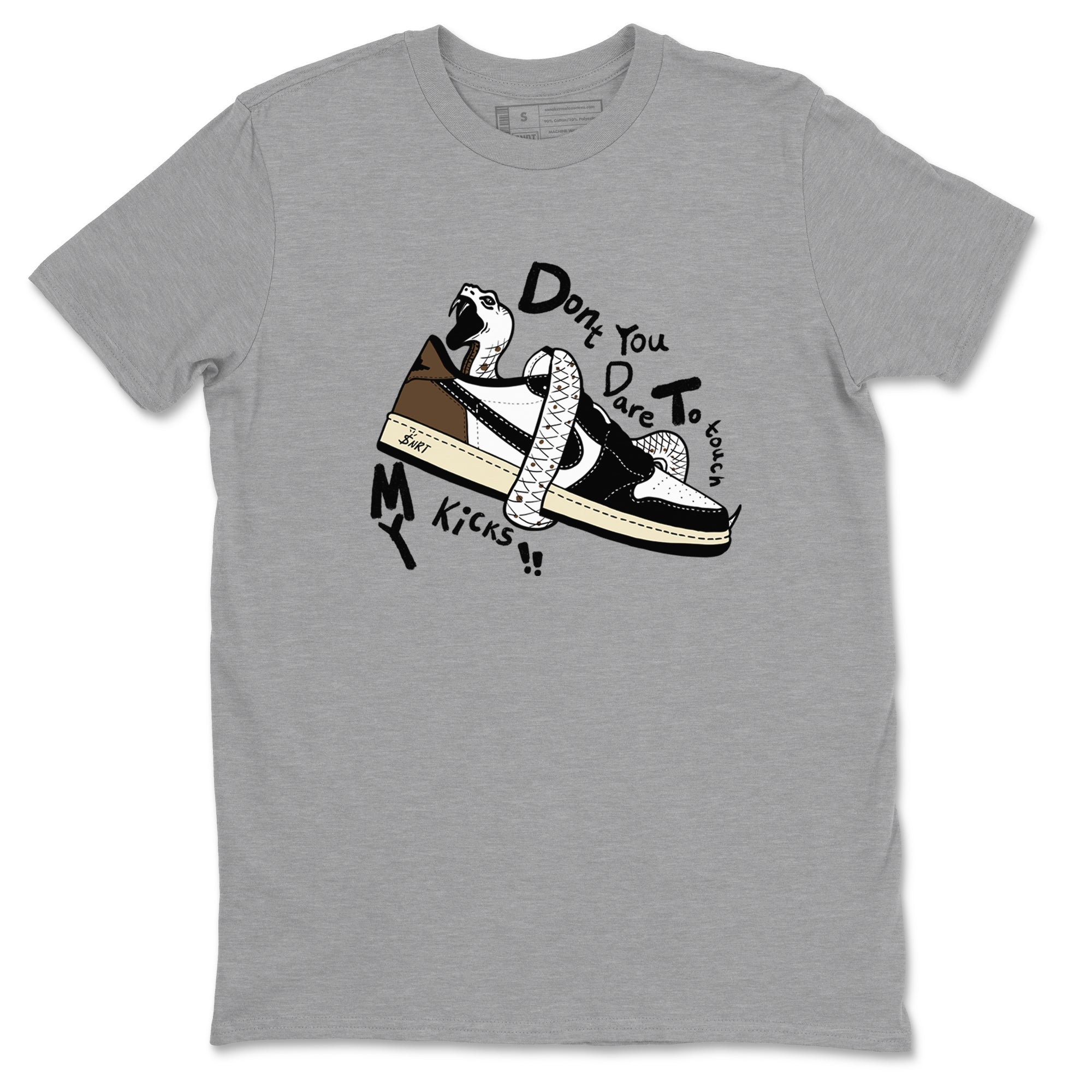 Don't Touch My Kicks snkmatch Tees - Air Jordan 1 Mocha