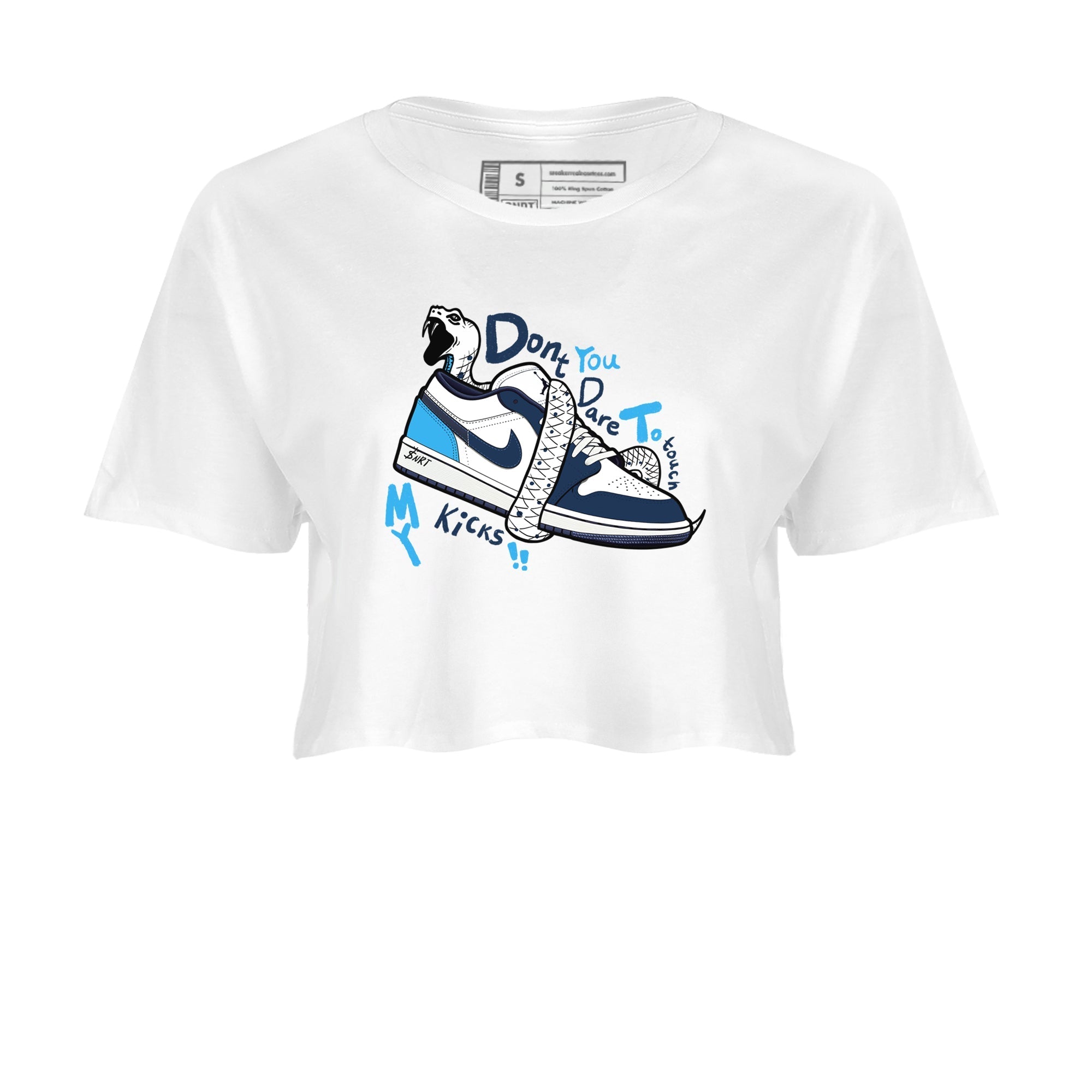Don't Touch My Kicks snkmatch Women's Top - Air Jordan 1 Obsidian