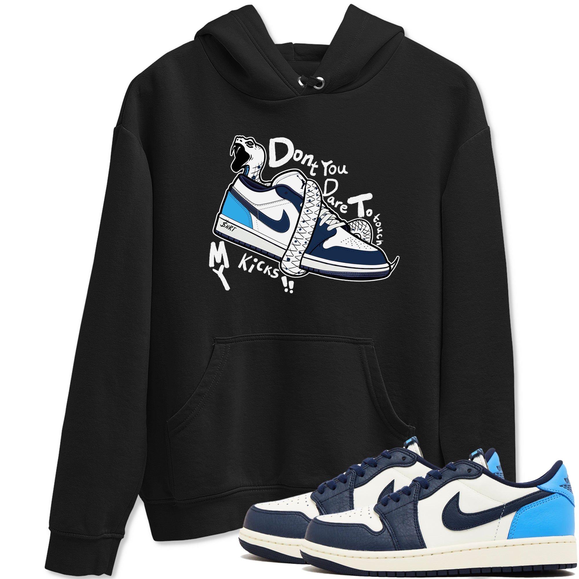 Don't Touch My Kicks snkmatch Tees - Air Jordan 1 Obsidian