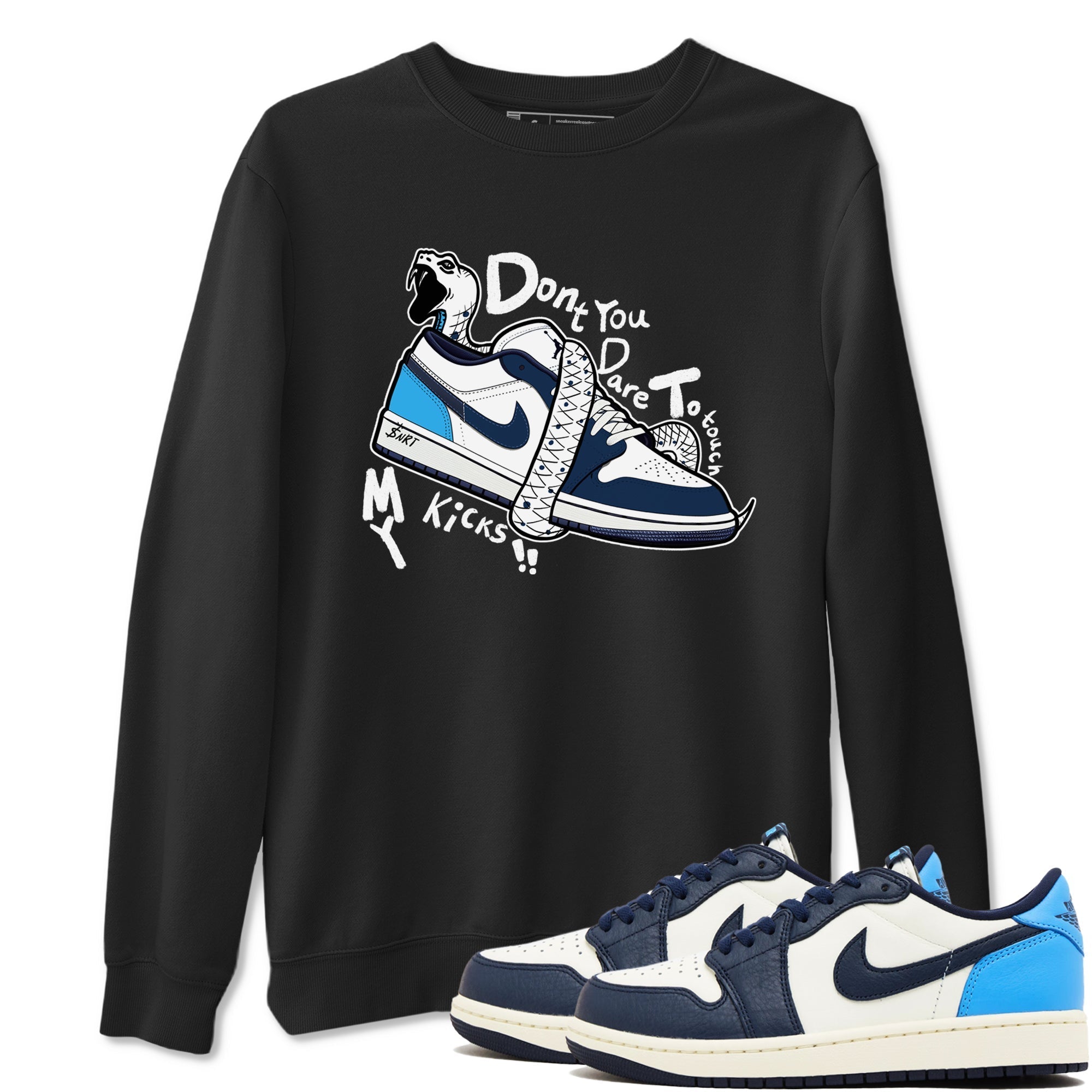 Don't Touch My Kicks snkmatch Tees - Air Jordan 1 Obsidian