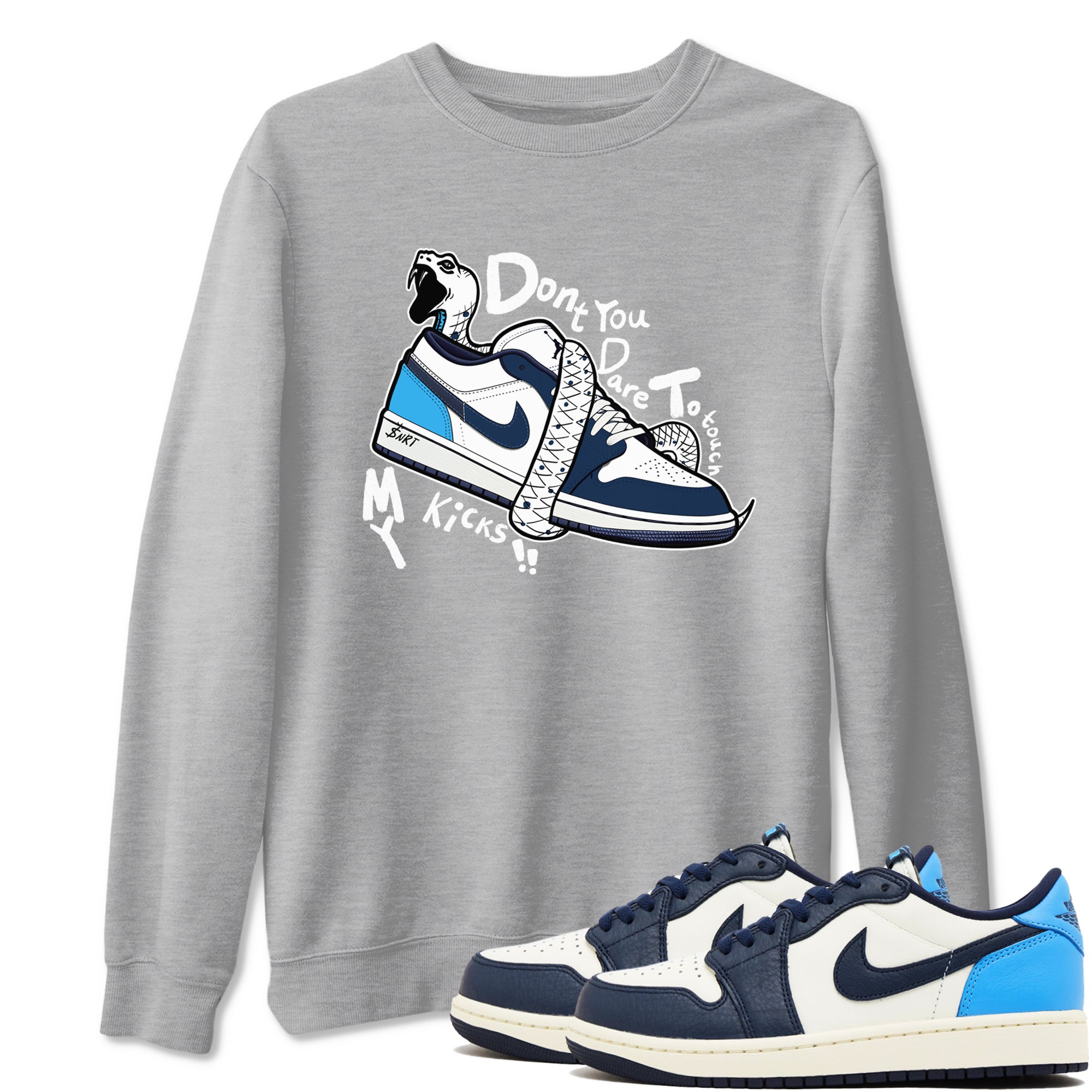 Don't Touch My Kicks snkmatch Tees - Air Jordan 1 Obsidian