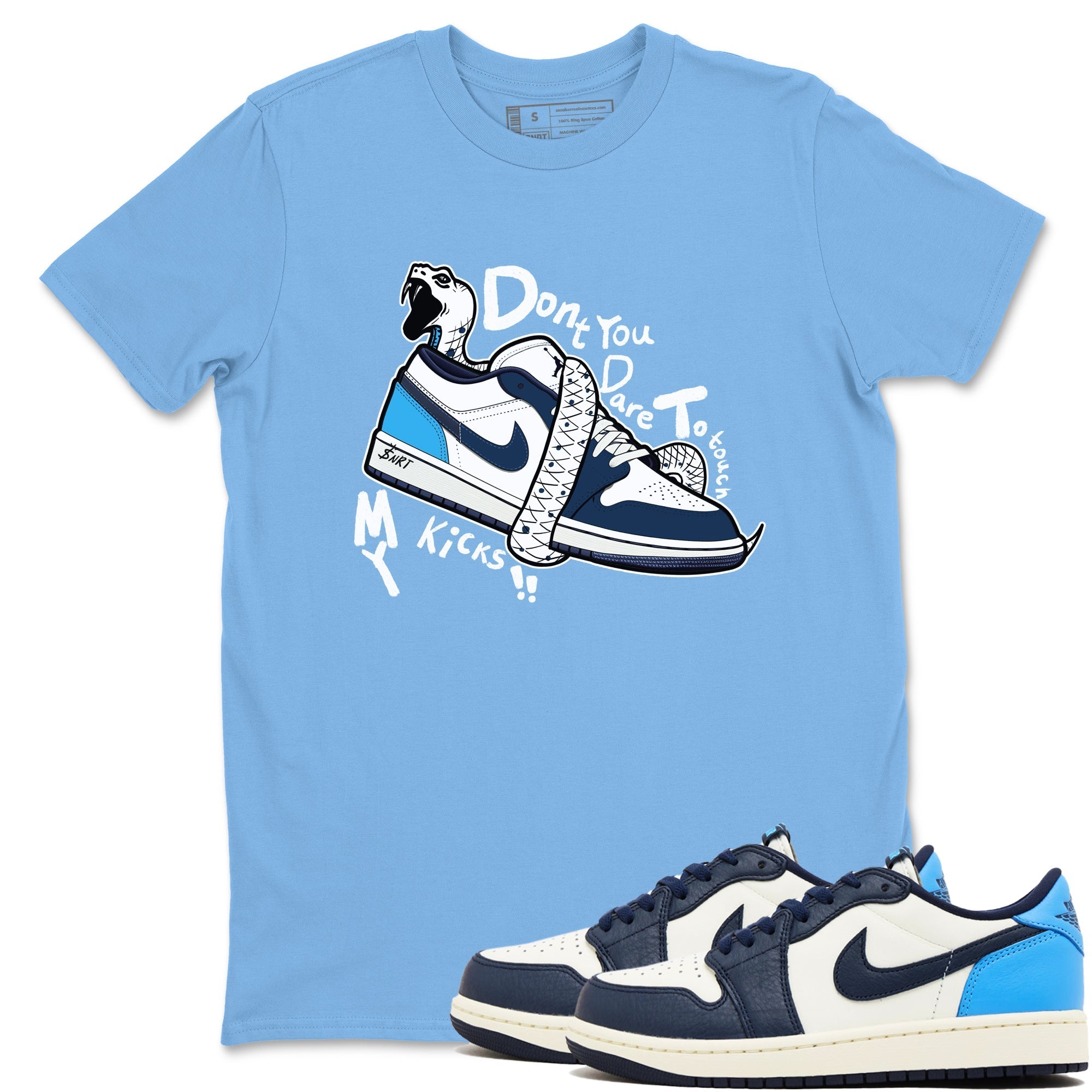 Don't Touch My Kicks snkmatch Tees - Air Jordan 1 Obsidian