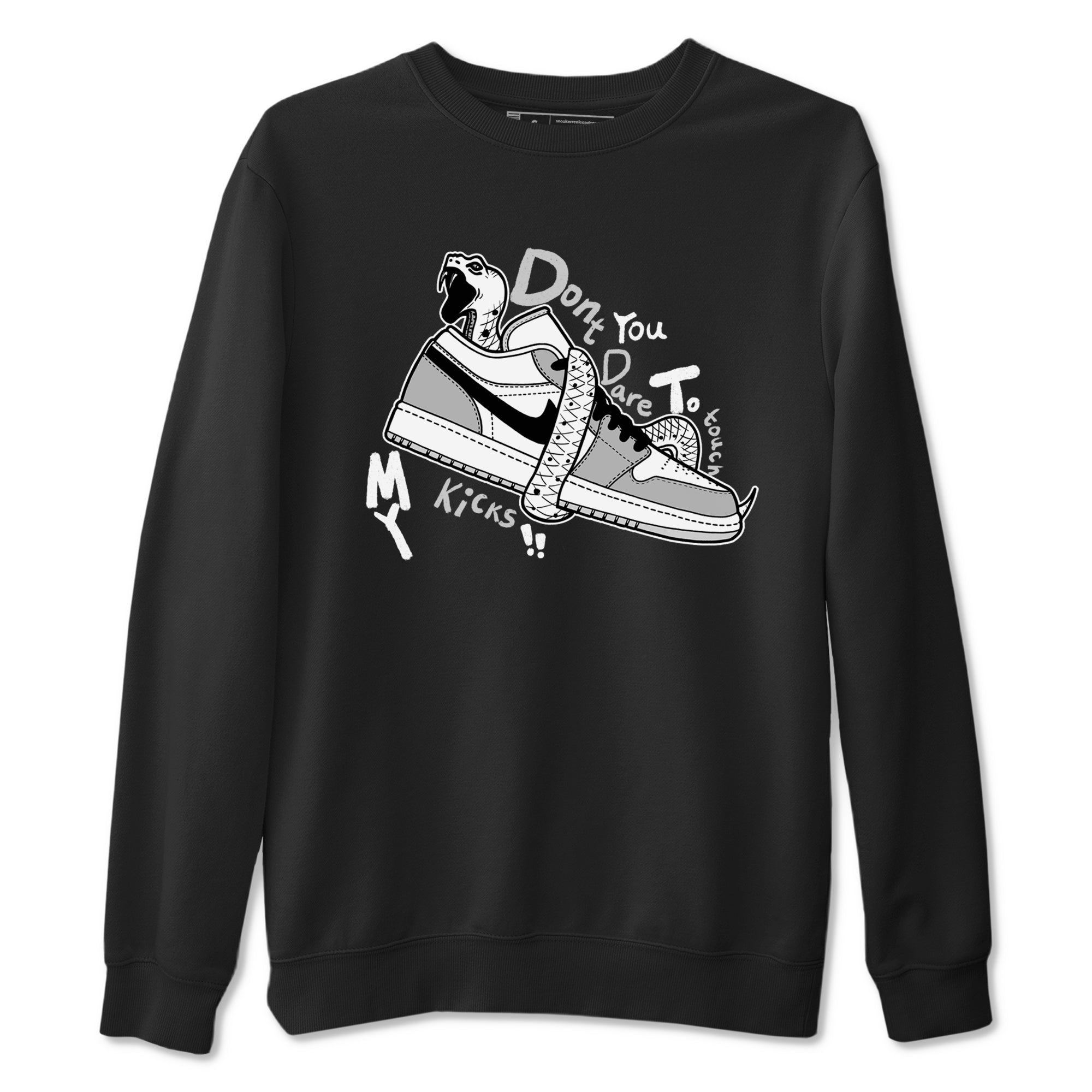 Don't Touch My Kicks snkmatch Tees - Air Jordan 1 Wolf Grey