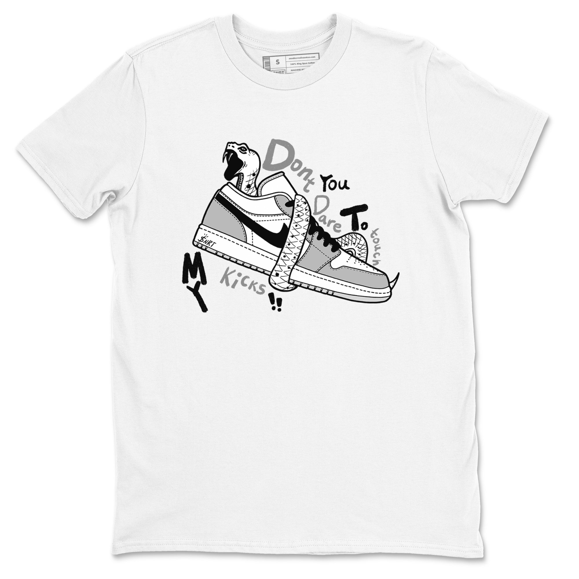 Don't Touch My Kicks snkmatch Tees - Air Jordan 1 Wolf Grey