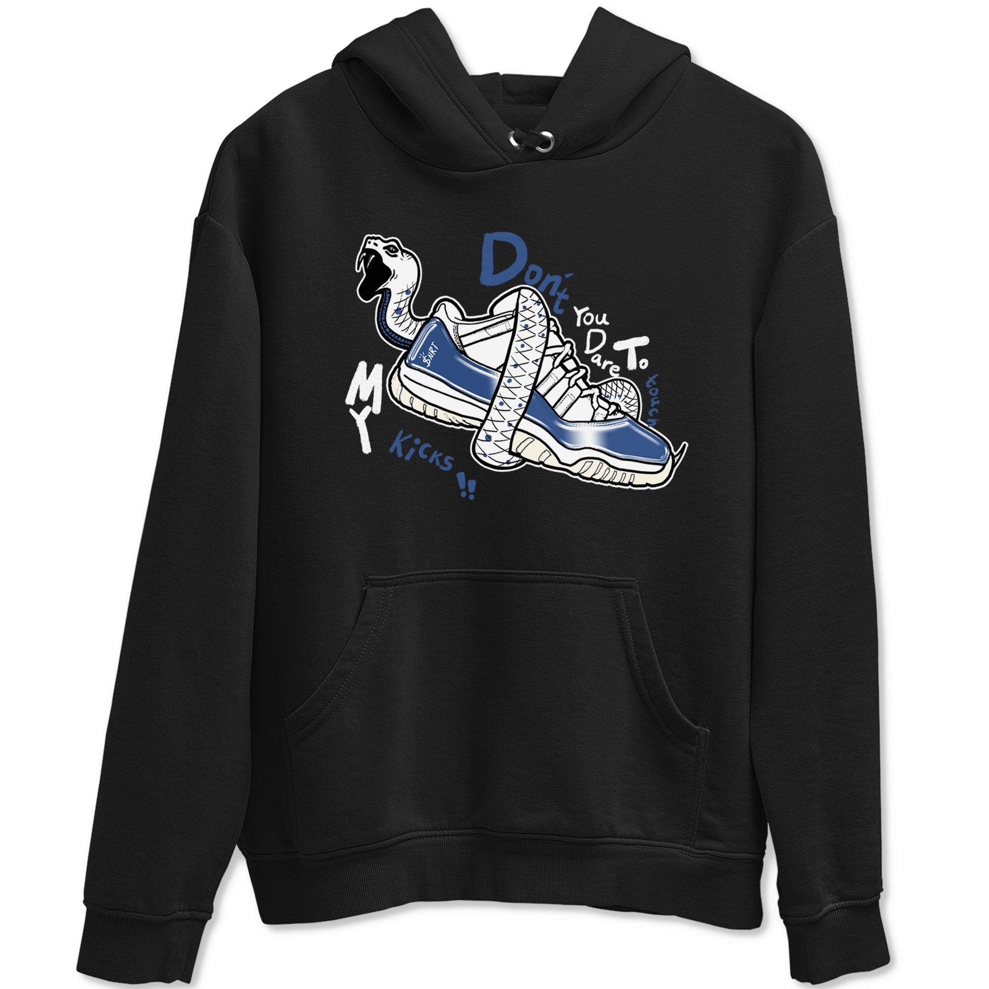 Don't Touch My Kicks snkmatch Tees - Air Jordan 11 Diffused Blue