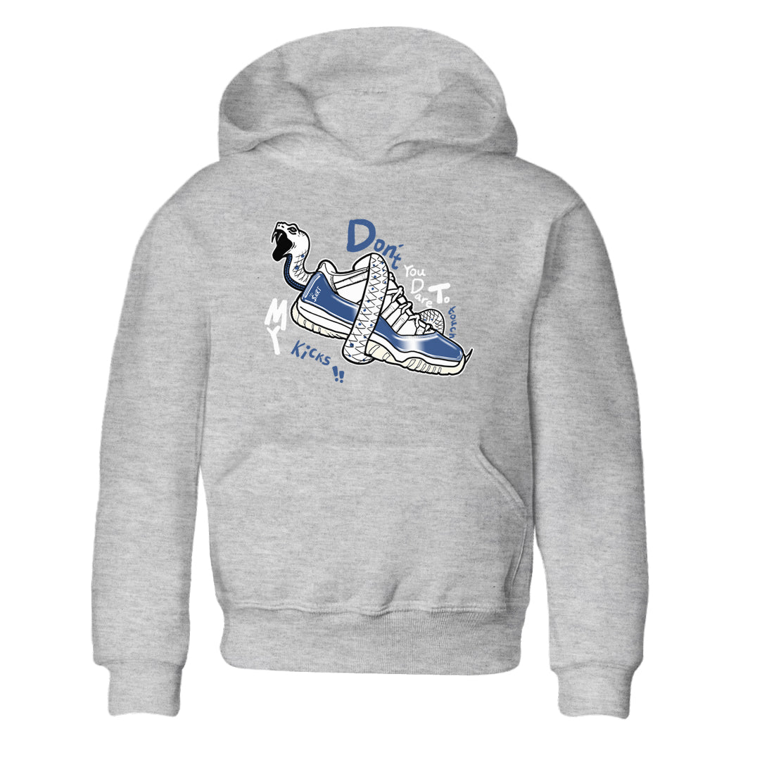 Don't Touch My Kicks snkmatch Tees Kids - Air Jordan 11 Diffused Blue