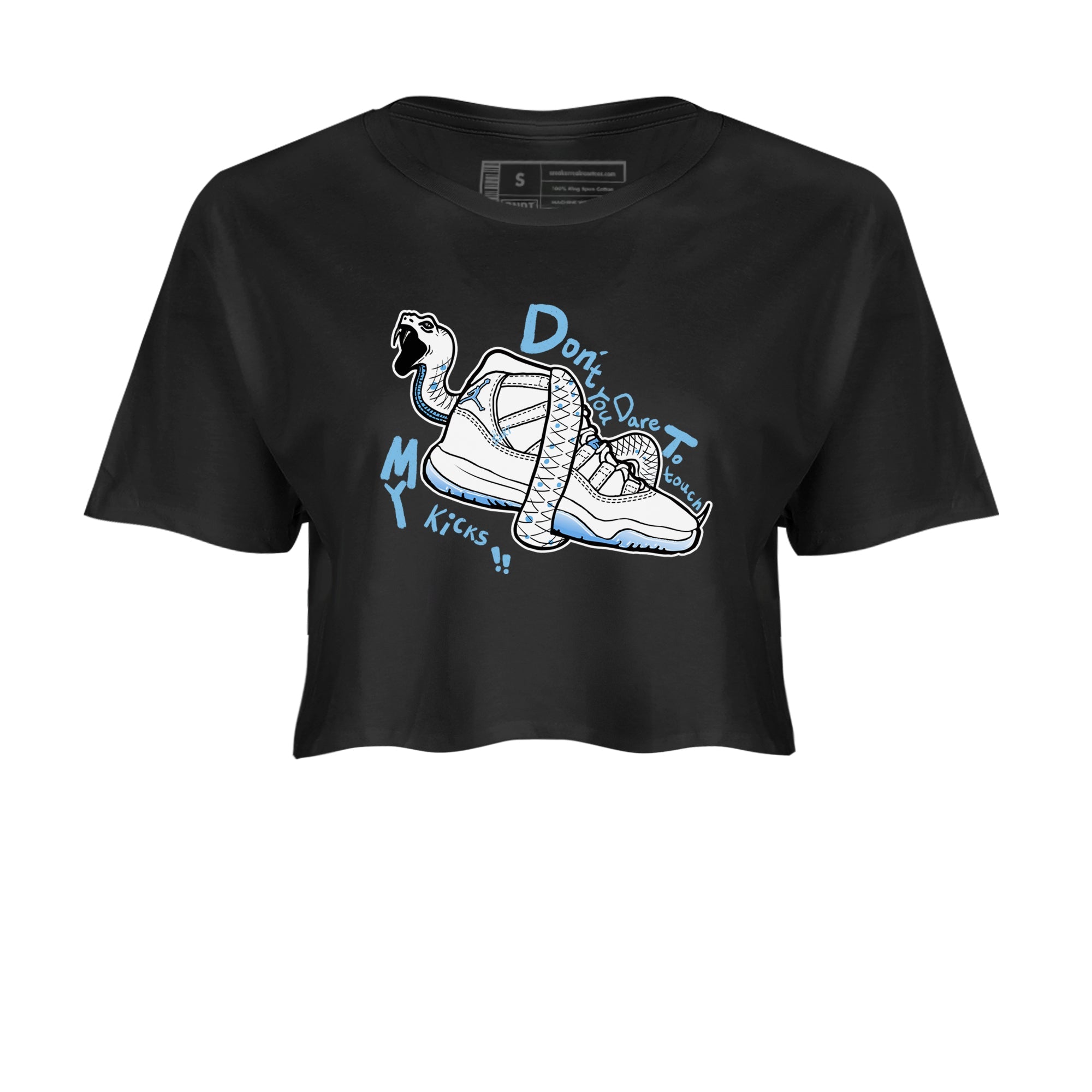 Don't Touch My Kicks snkmatch Women's Top - Air Jordan 11 Legend Blue