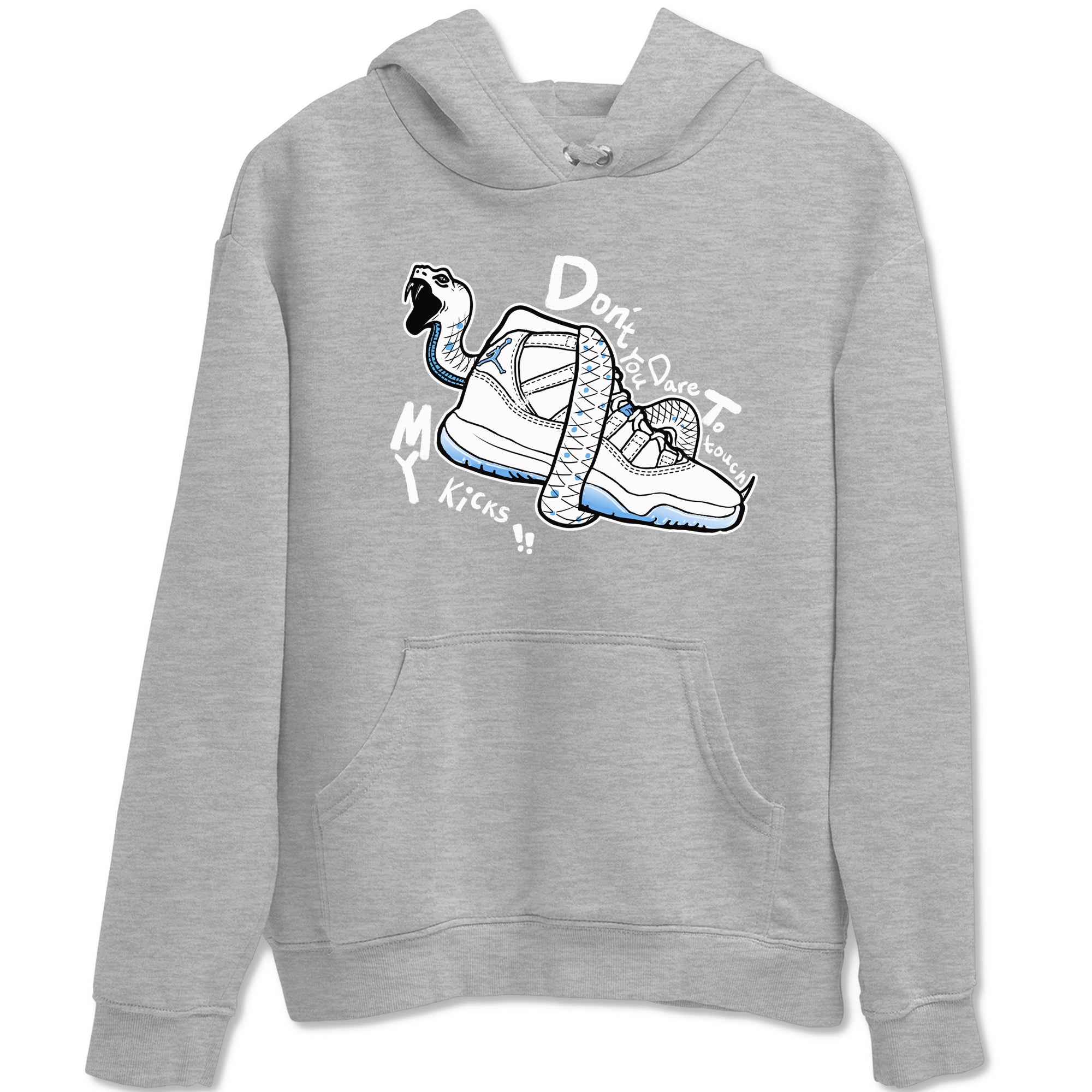 Don't Touch My Kicks snkmatch Tees - Air Jordan 11 Legend Blue