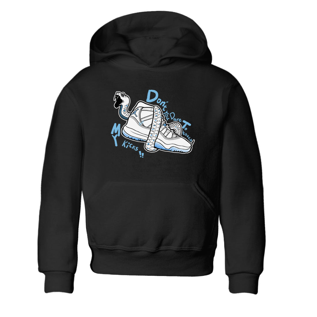 Don't Touch My Kicks snkmatch Tees Kids - Air Jordan 11 Legend Blue