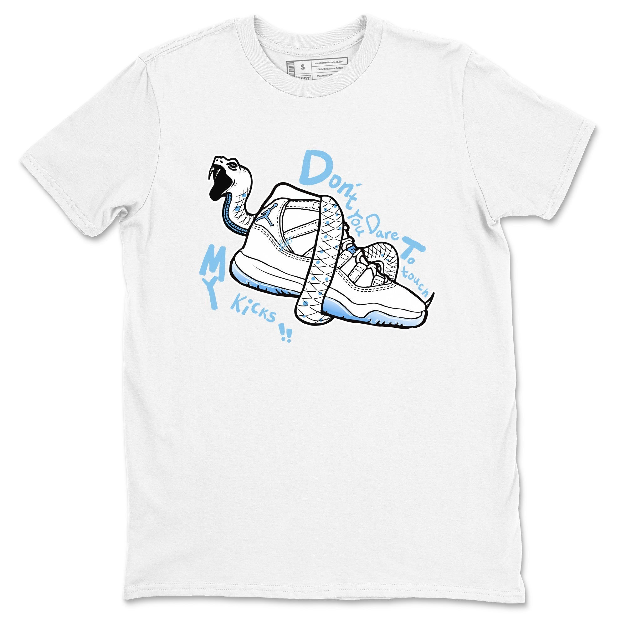 Don't Touch My Kicks snkmatch Tees - Air Jordan 11 Legend Blue