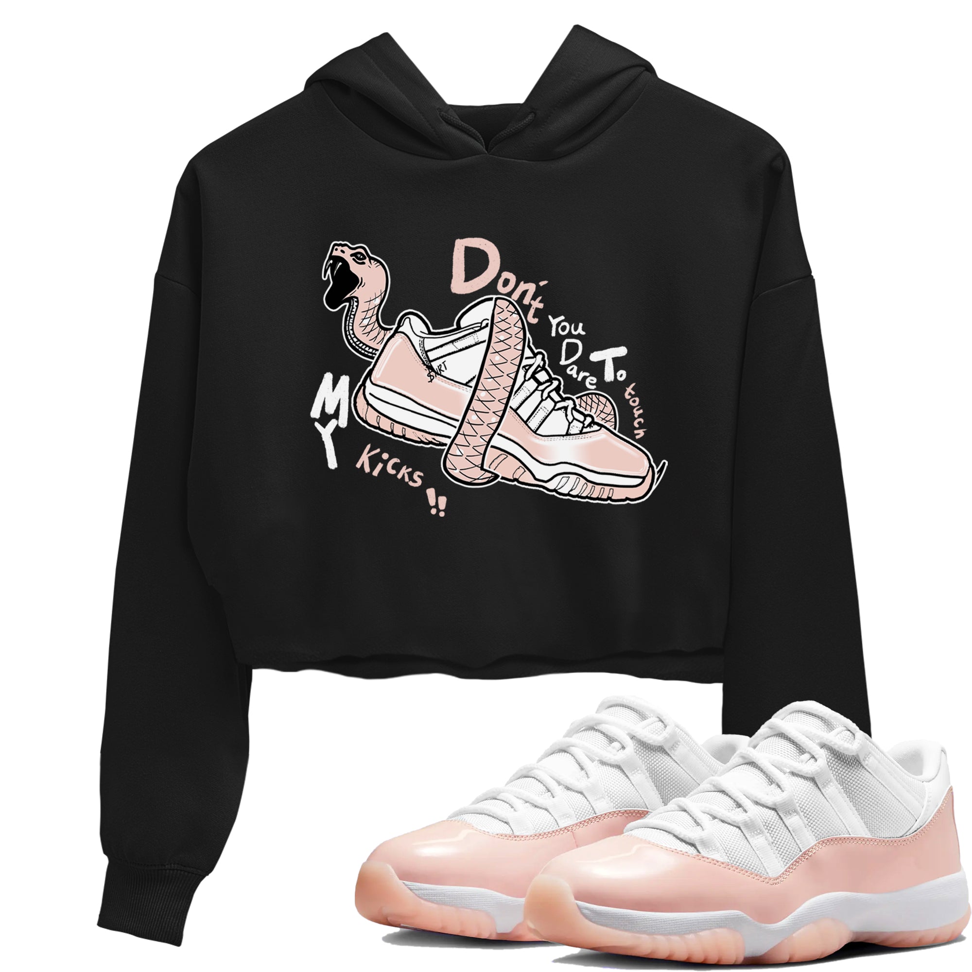 Don't Touch My Kicks snkmatch Women's Top - Air Jordan 11 Legend Pink
