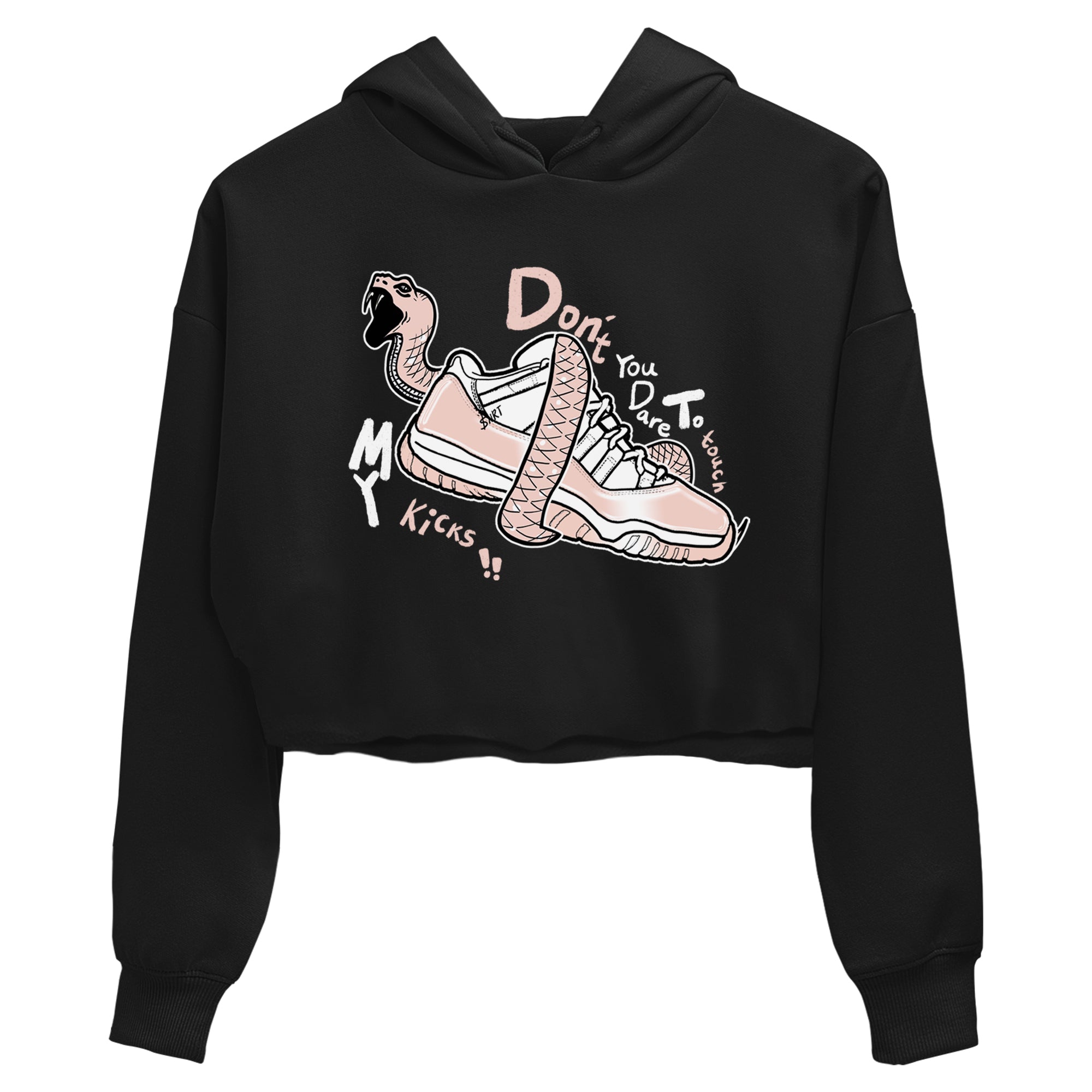 Don't Touch My Kicks snkmatch Women's Top - Air Jordan 11 Legend Pink