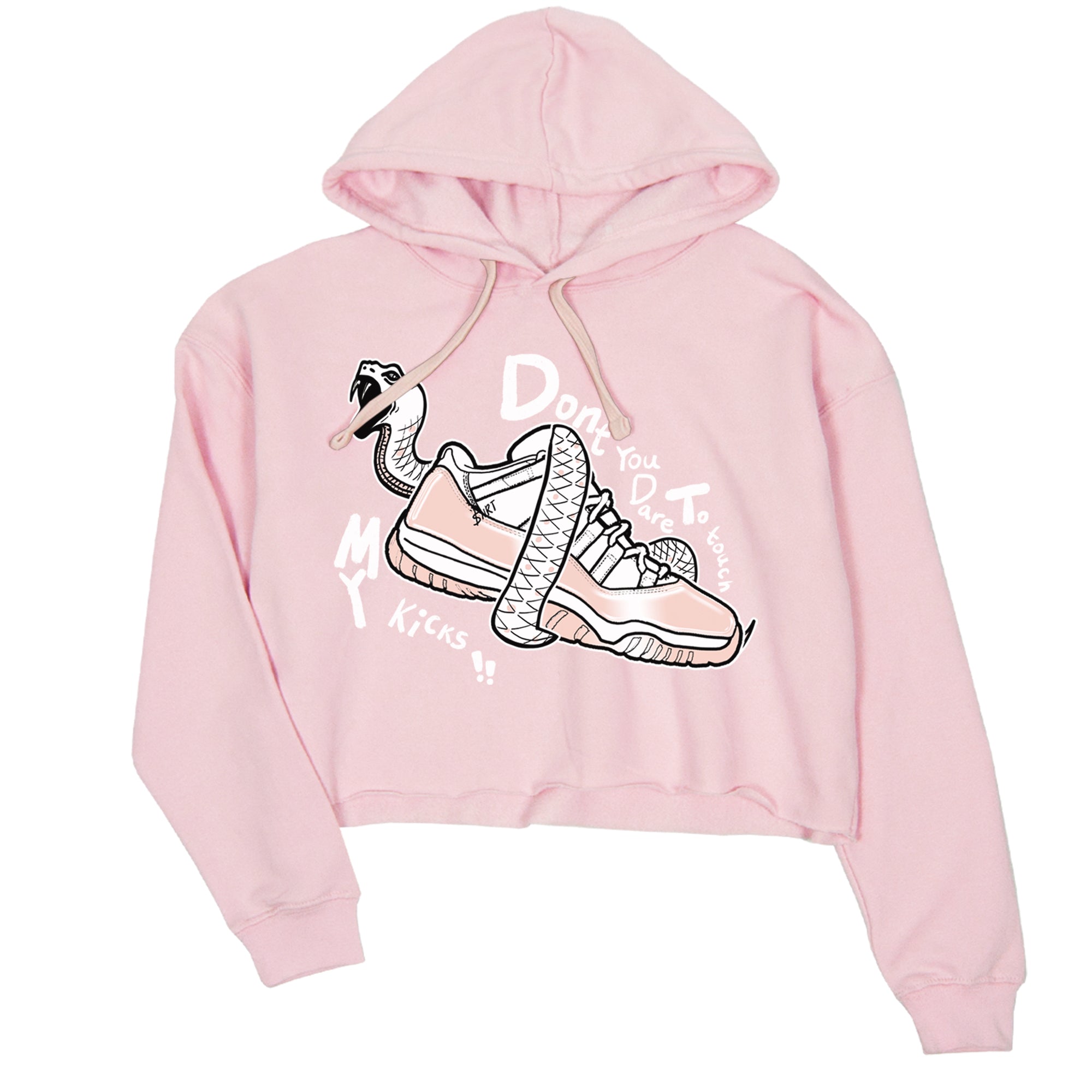 Don't Touch My Kicks snkmatch Women's Top - Air Jordan 11 Legend Pink