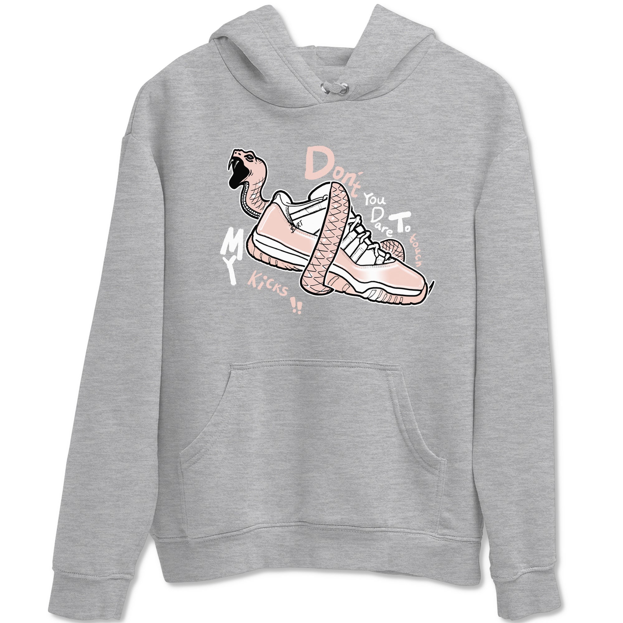 Don't Touch My Kicks snkmatch Tees - Air Jordan 11 Legend Pink