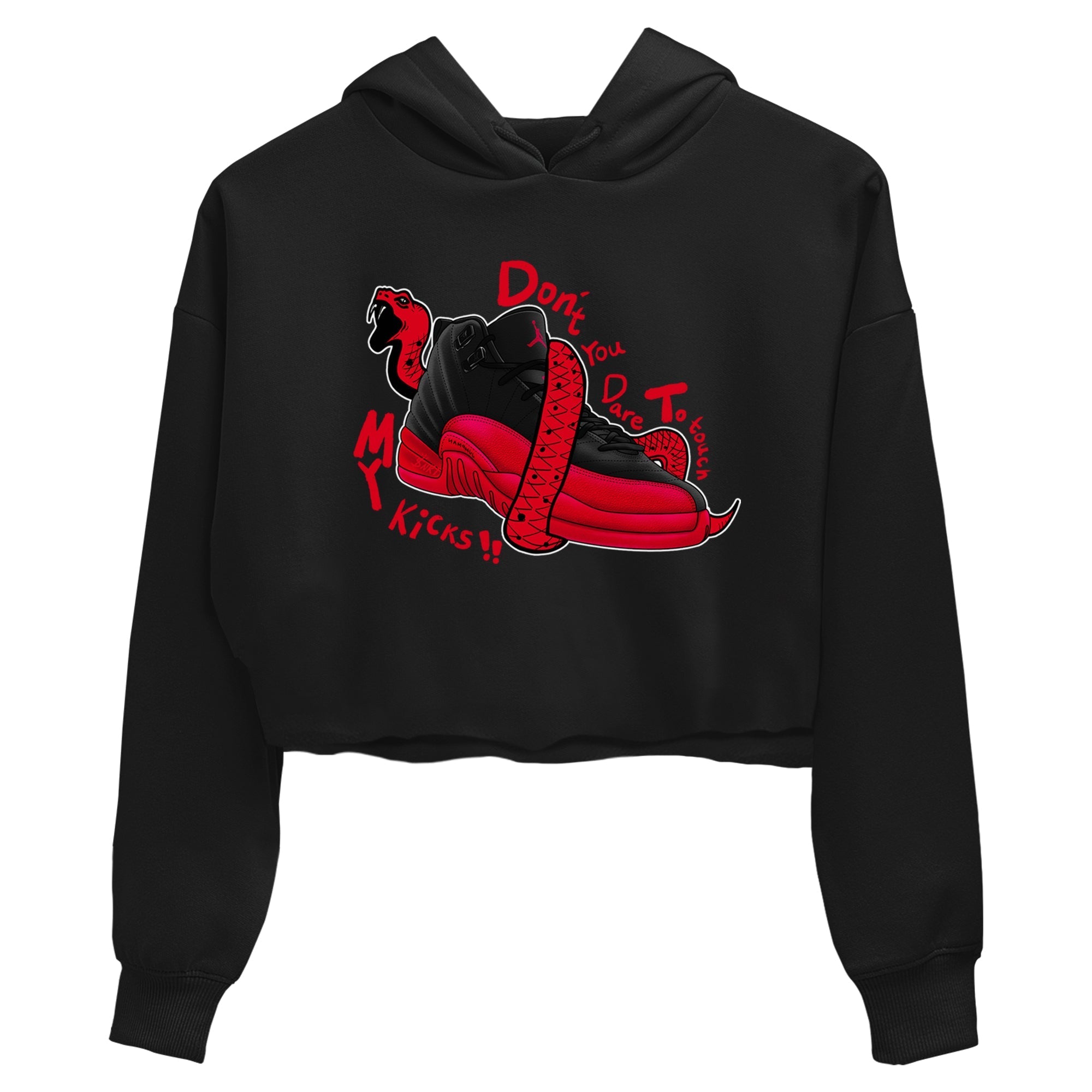 Don't Touch My Kicks snkmatch Women's Top - Air Jordan 12 Flu Game