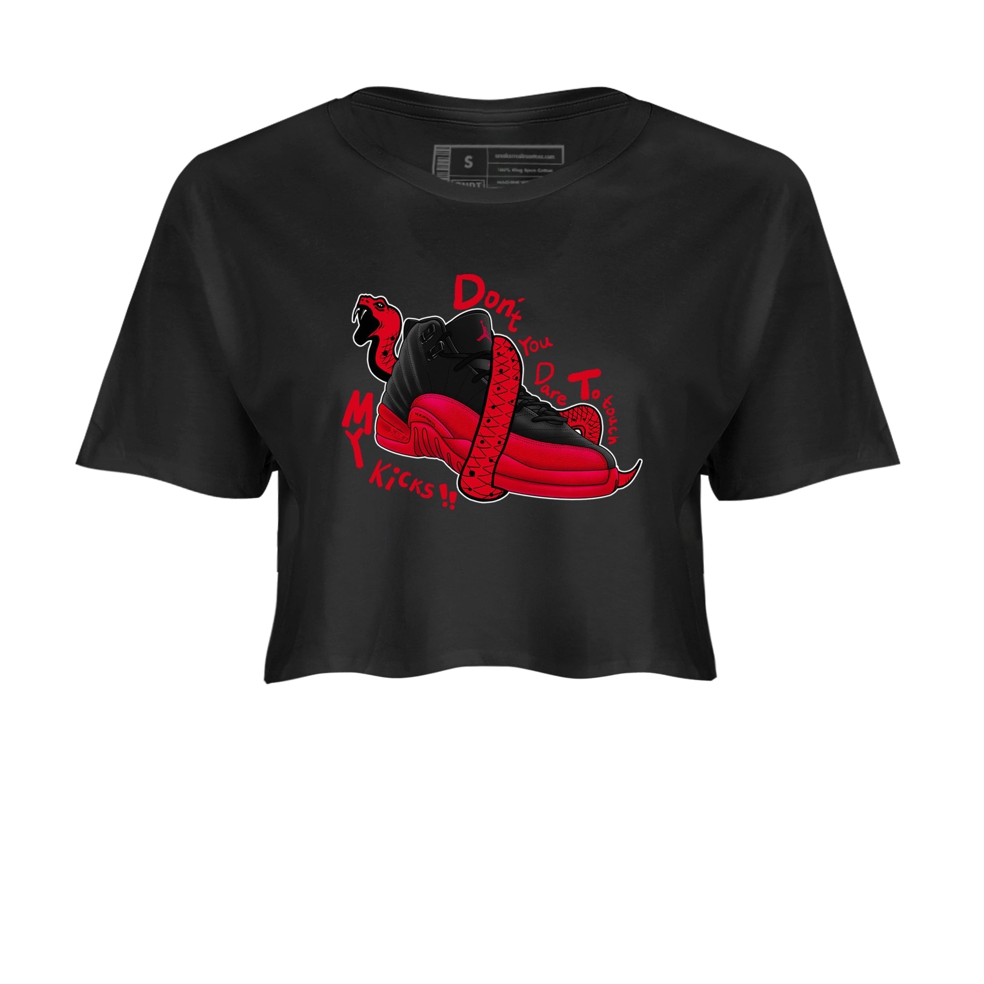 Don't Touch My Kicks snkmatch Women's Top - Air Jordan 12 Flu Game