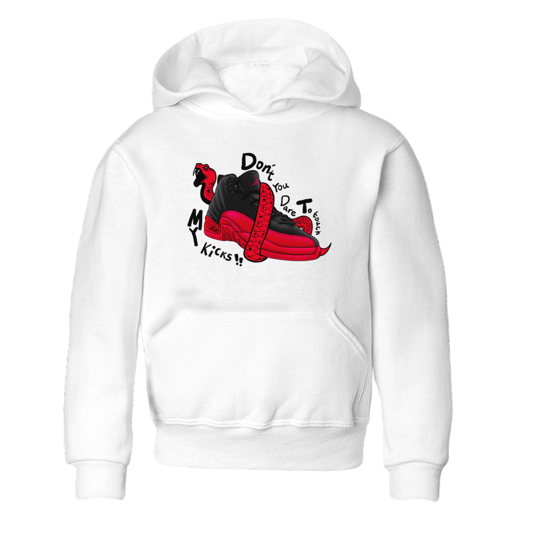 Don't Touch My Kicks snkmatch Tees Kids - Air Jordan 12 Flu Game