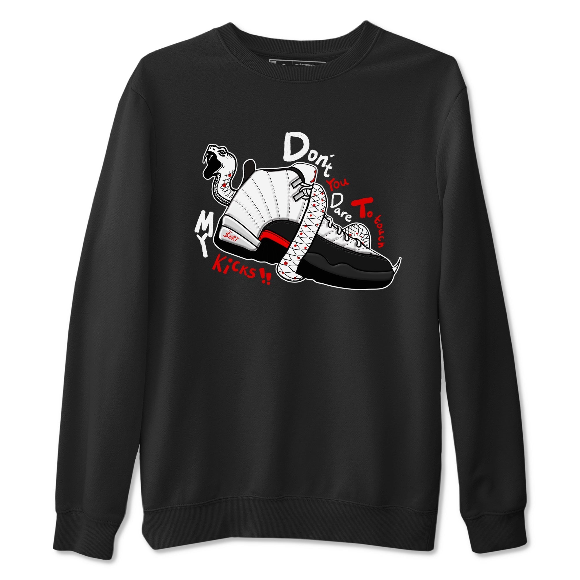 Don't Touch My Kicks snkmatch Tees - Air Jordan 12 Taxi Flip