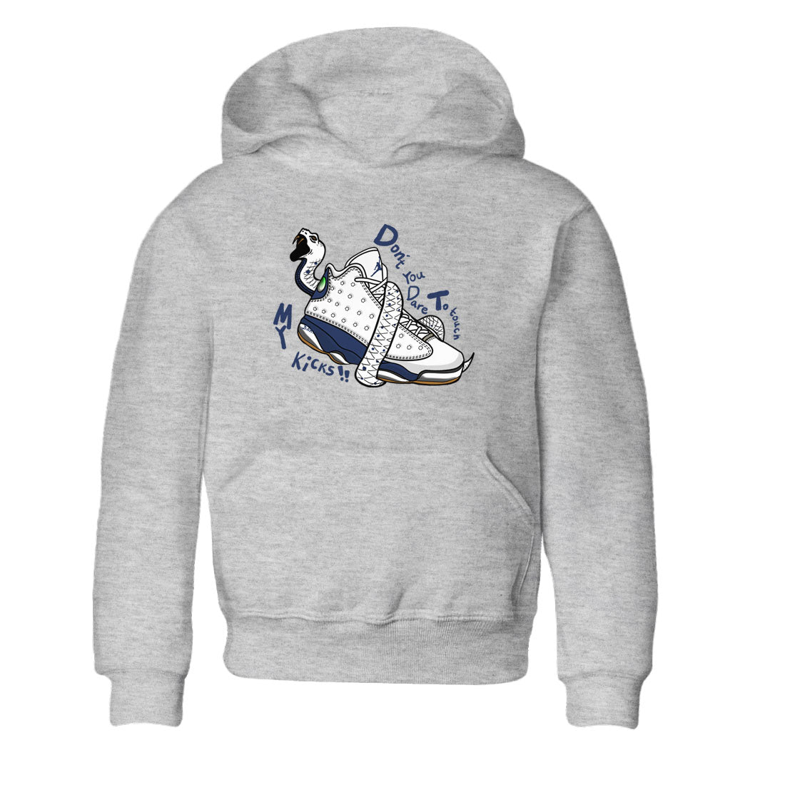 Don't Touch My Kicks snkmatch Tees Kids - Air Jordan 13 Midnight Navy