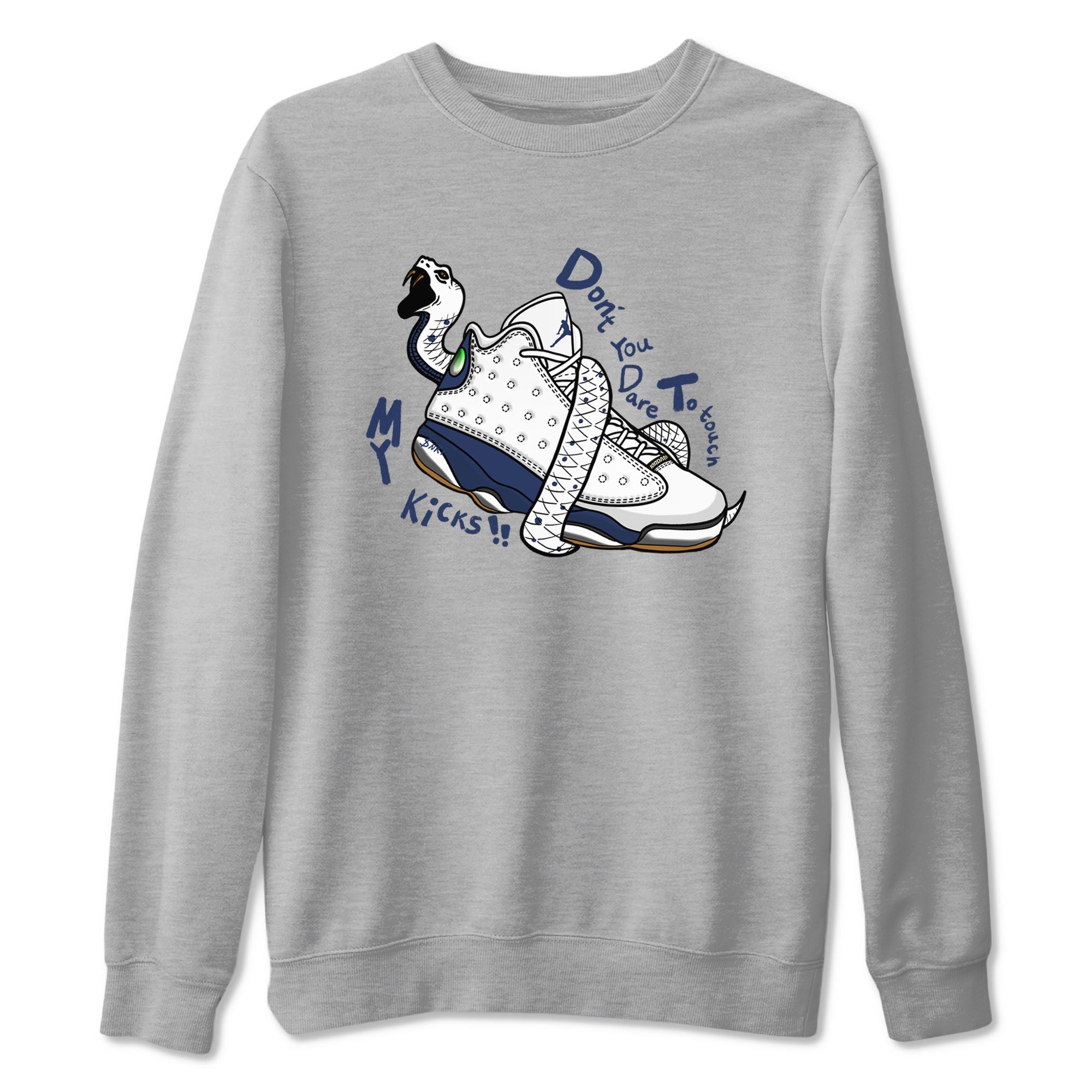 Don't Touch My Kicks snkmatch Tees - Air Jordan 13 Midnight Navy