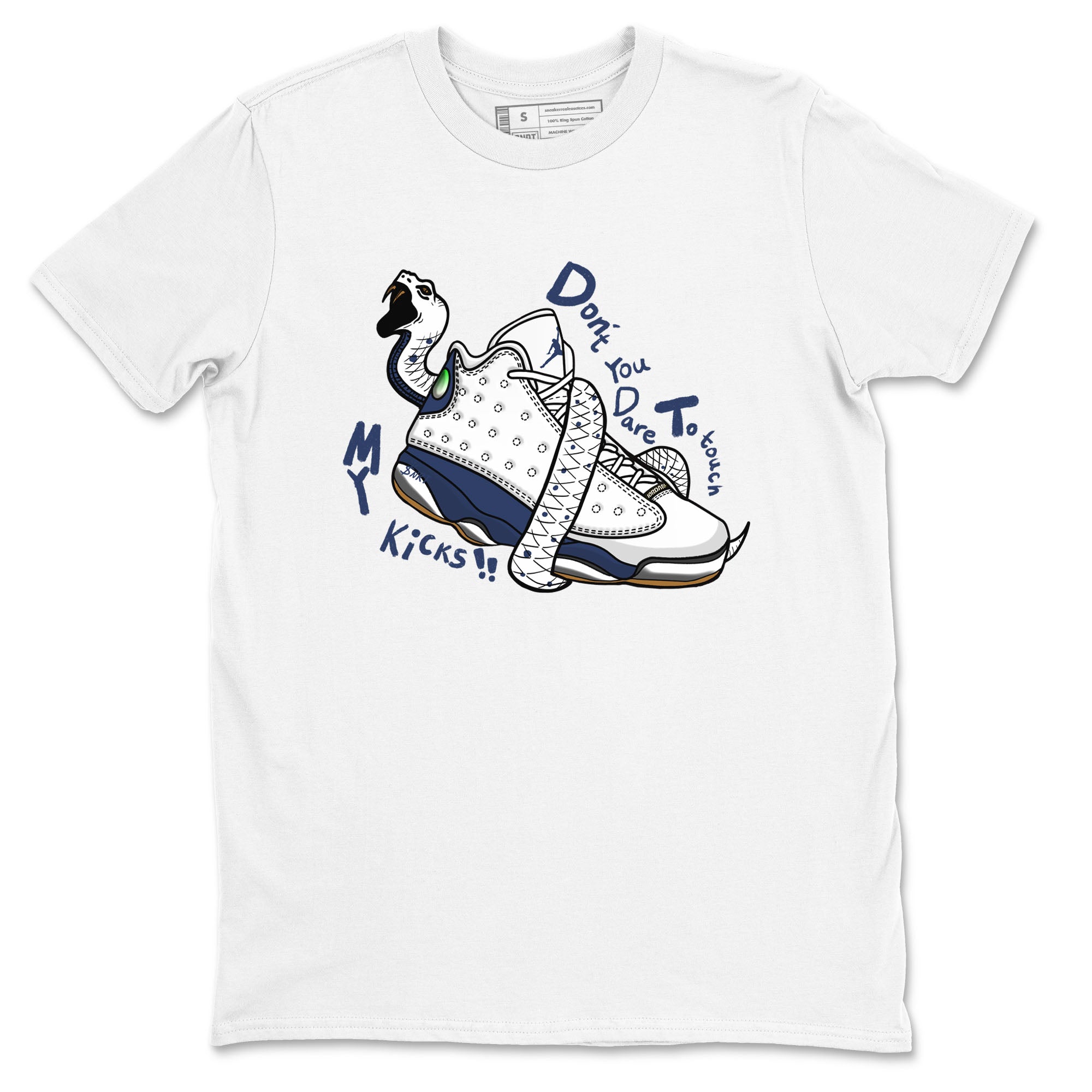 Don't Touch My Kicks snkmatch Tees - Air Jordan 13 Midnight Navy