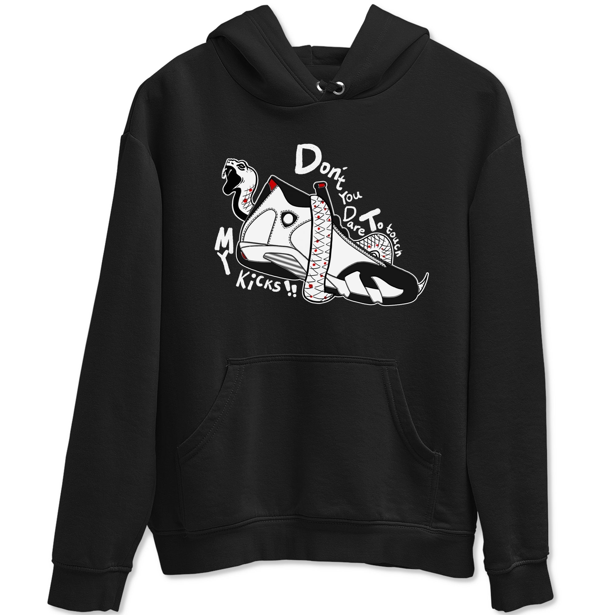 Don't Touch My Kicks snkmatch Tees - Air Jordan 14 Black Toe