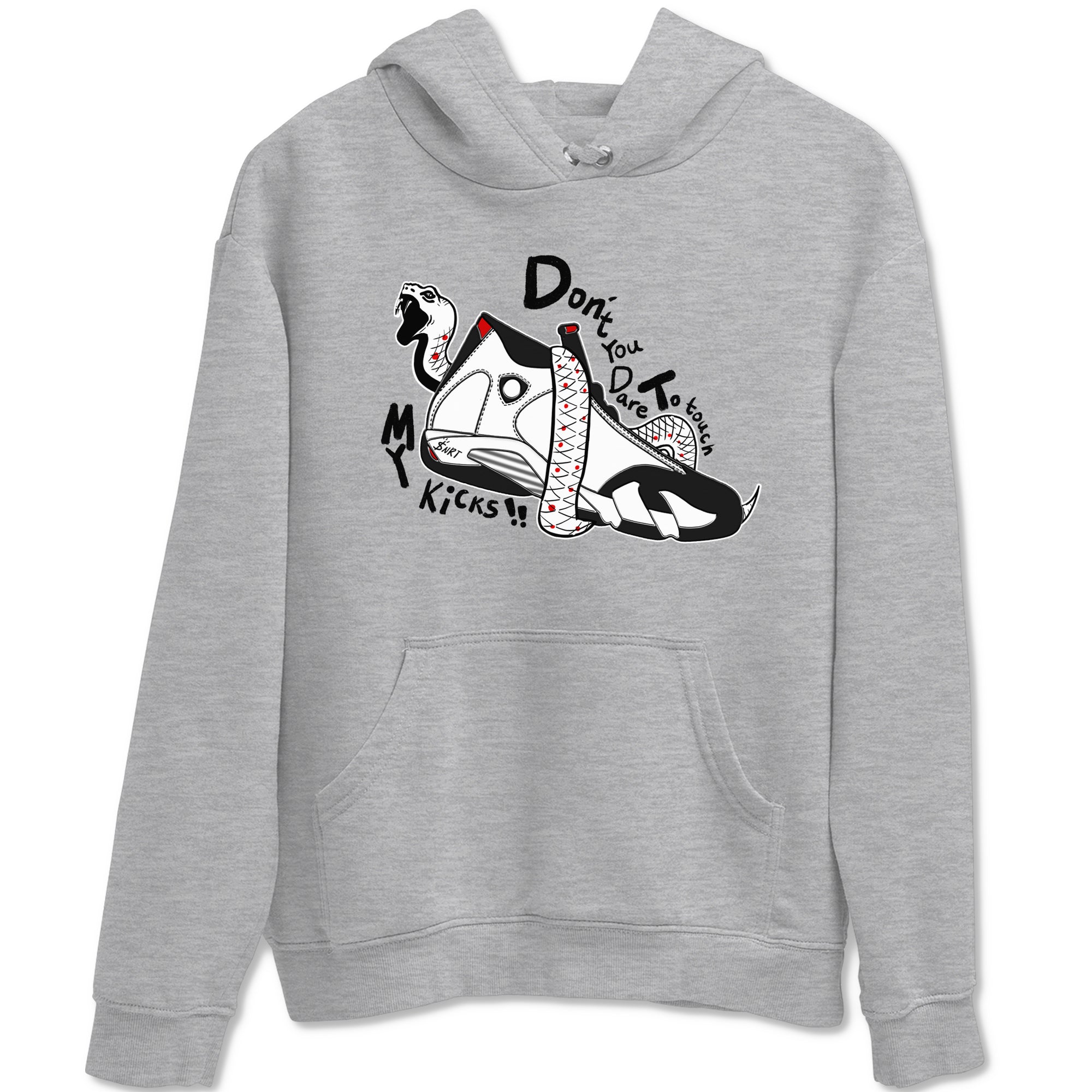 Don't Touch My Kicks snkmatch Tees - Air Jordan 14 Black Toe