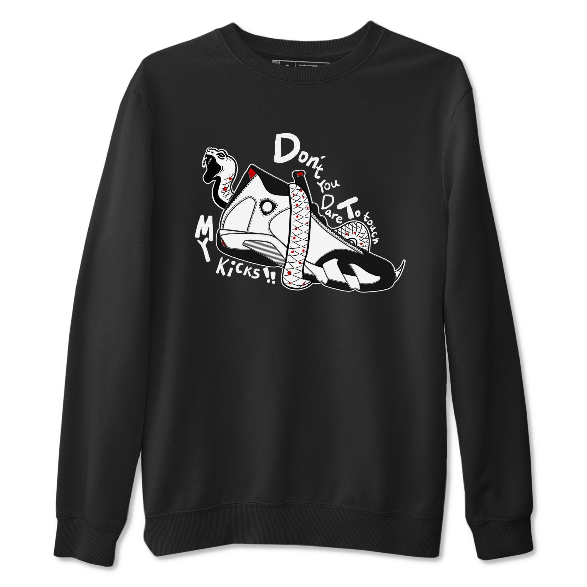 Don't Touch My Kicks snkmatch Tees - Air Jordan 14 Black Toe