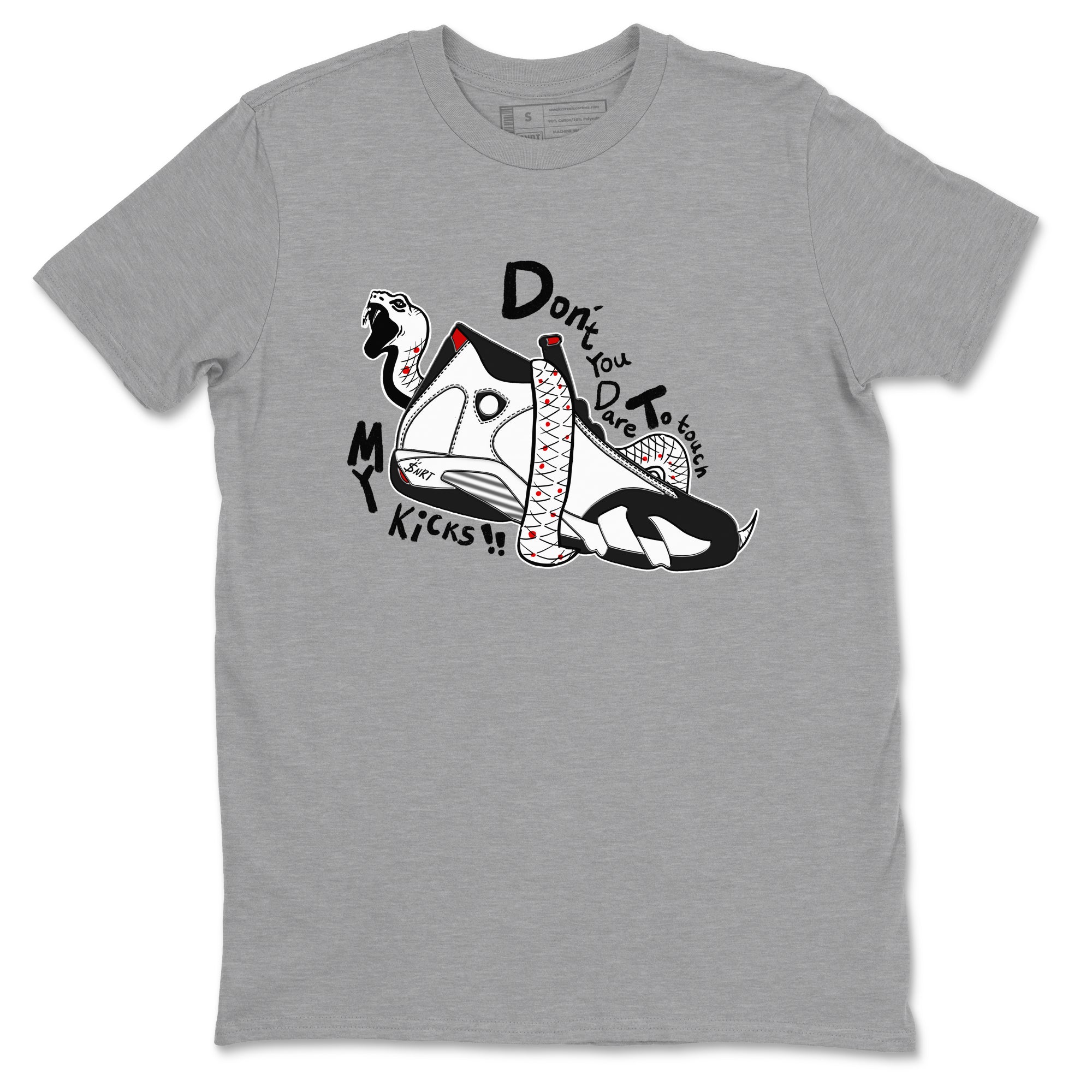 Don't Touch My Kicks snkmatch Tees - Air Jordan 14 Black Toe