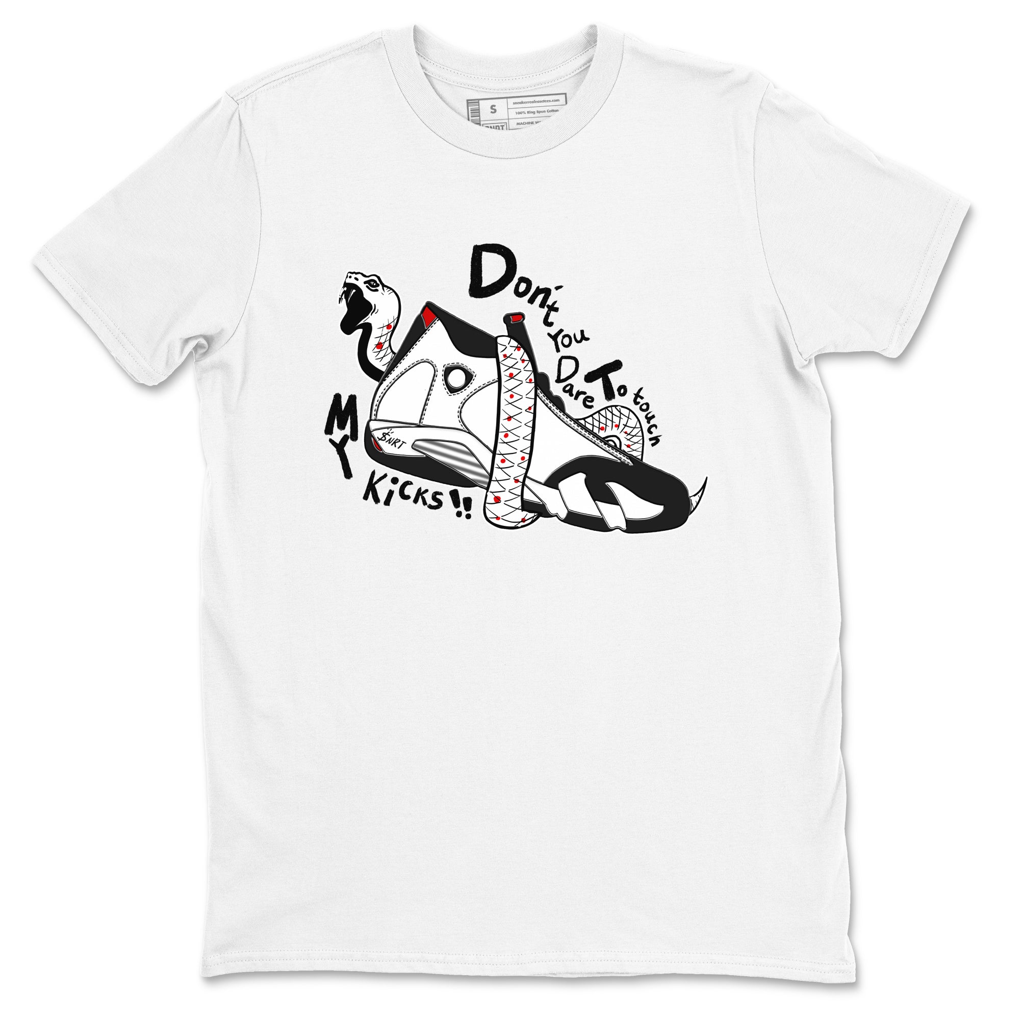 Don't Touch My Kicks snkmatch Tees - Air Jordan 14 Black Toe