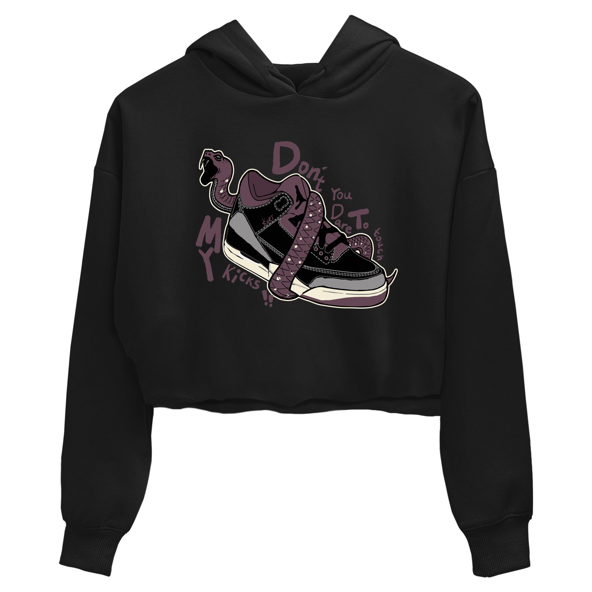 Don't Touch My Kicks snkmatch Women's Top - Air Jordan 3 A Ma Maniere x Black