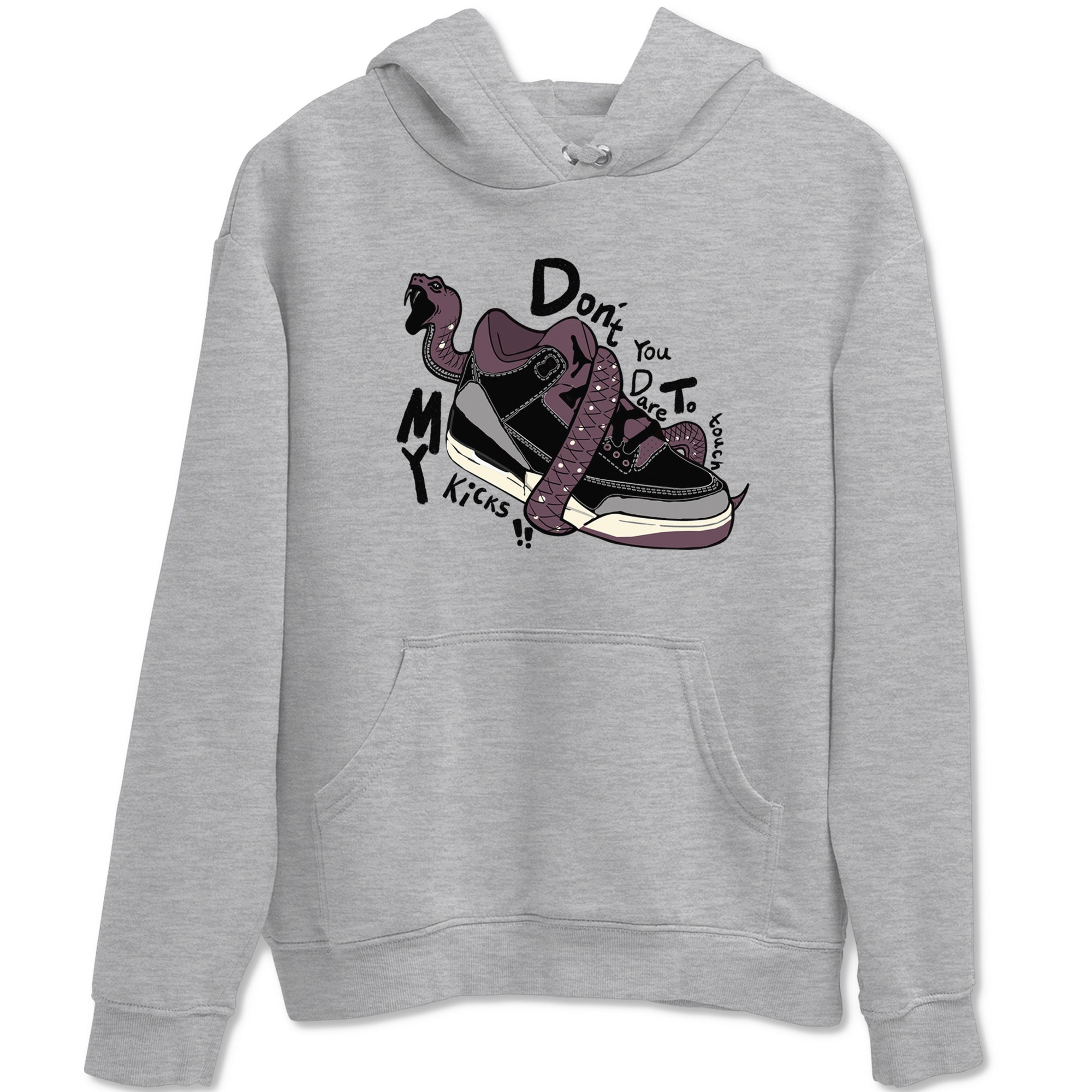 Don't Touch My Kicks snkmatch Tees - Air Jordan 3 A Ma Maniere x Black