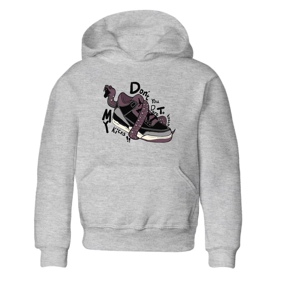 Don't Touch My Kicks snkmatch Tees Kids - Air Jordan 3 A Ma Maniere x Black