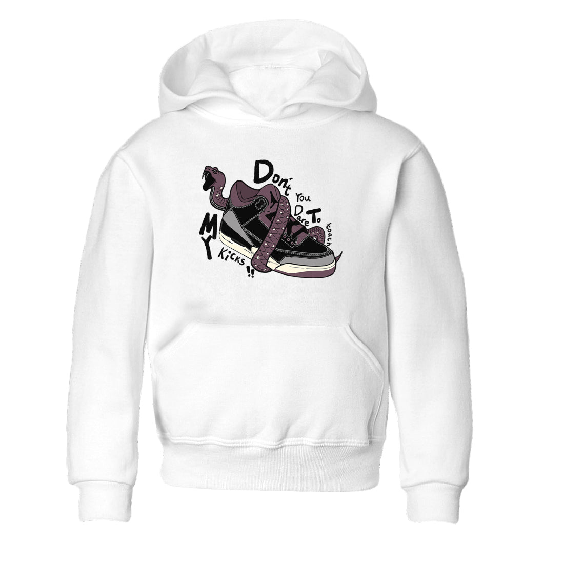 Don't Touch My Kicks snkmatch Tees Kids - Air Jordan 3 A Ma Maniere x Black