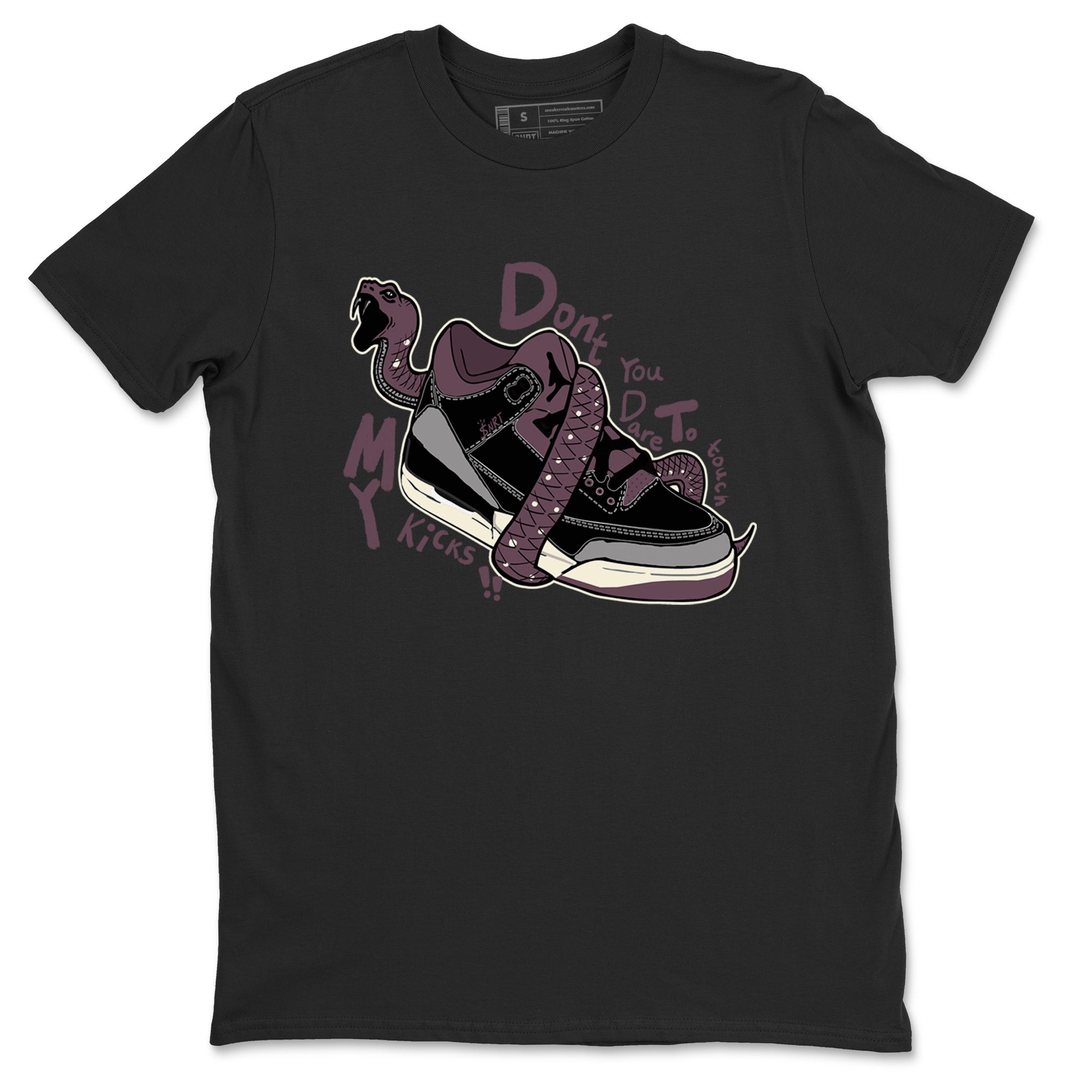 Don't Touch My Kicks snkmatch Tees - Air Jordan 3 A Ma Maniere x Black