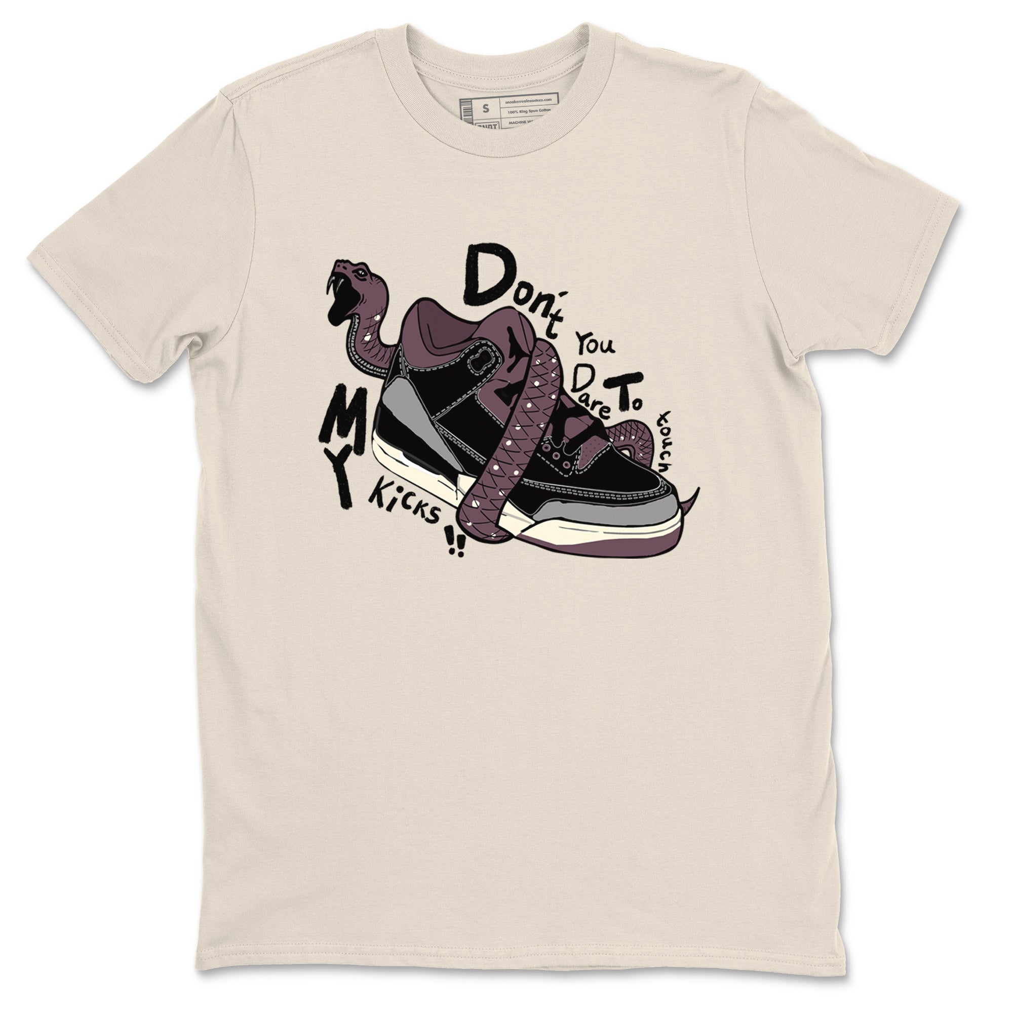 Don't Touch My Kicks snkmatch Tees - Air Jordan 3 A Ma Maniere x Black