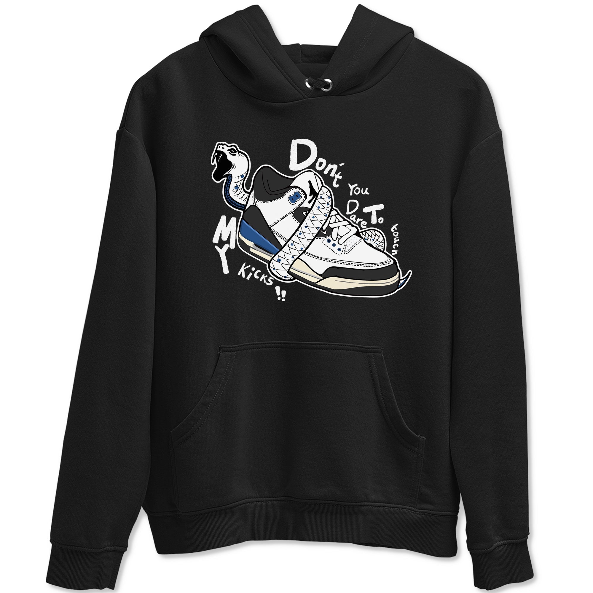 Don't Touch My Kicks snkmatch Tees - Air Jordan 3 A Ma Maniere x Diffused Blue