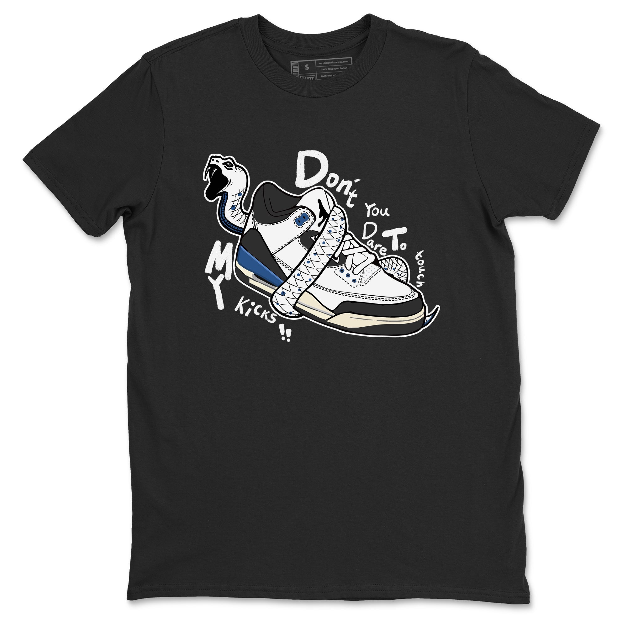 Don't Touch My Kicks snkmatch Tees - Air Jordan 3 A Ma Maniere x Diffused Blue