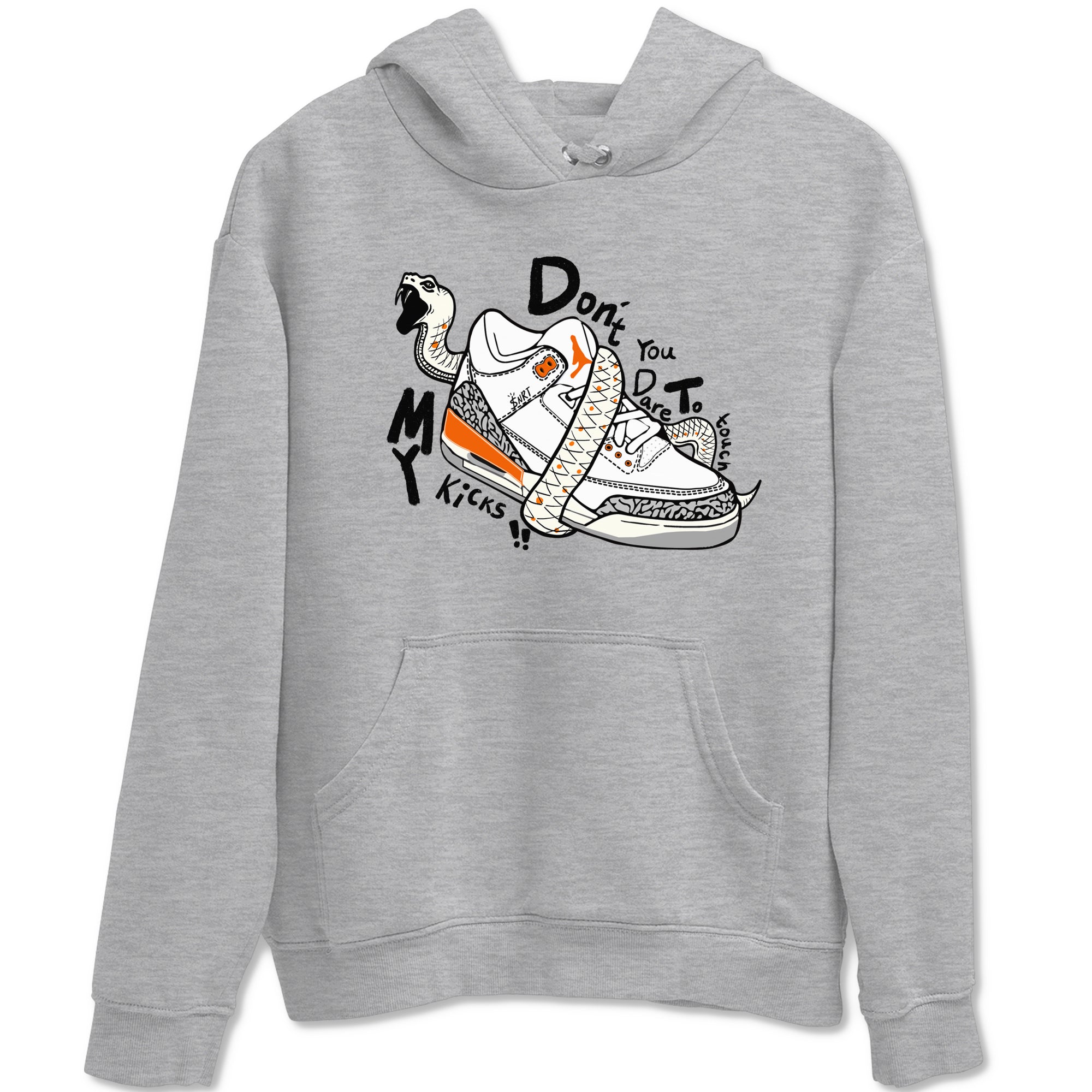 Don't Touch My Kicks snkmatch Tees - Air Jordan 3 Georgia Peach