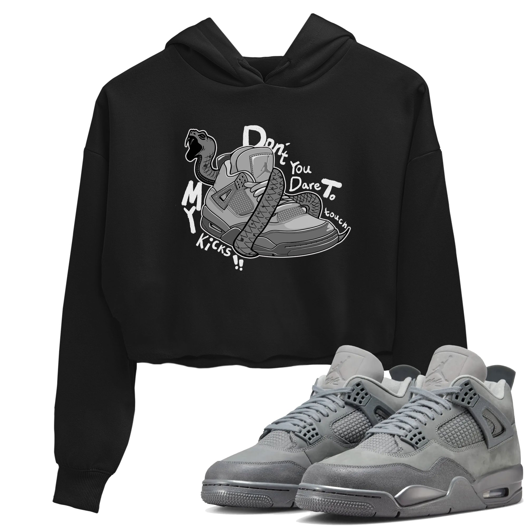 Don't Touch My Kicks snkmatch Women's Top - Air Jordan 4 Wet Cement