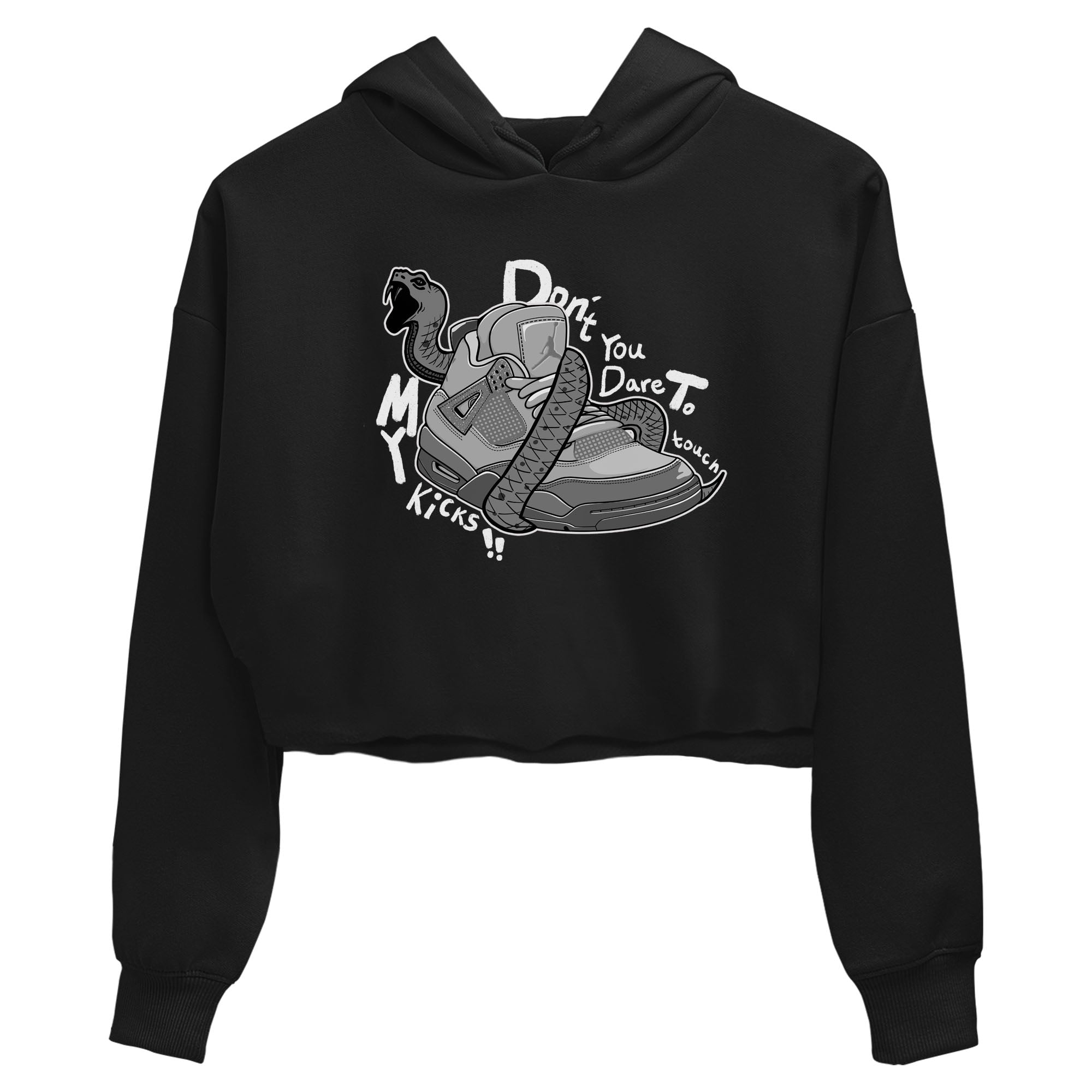 Don't Touch My Kicks snkmatch Women's Top - Air Jordan 4 Wet Cement