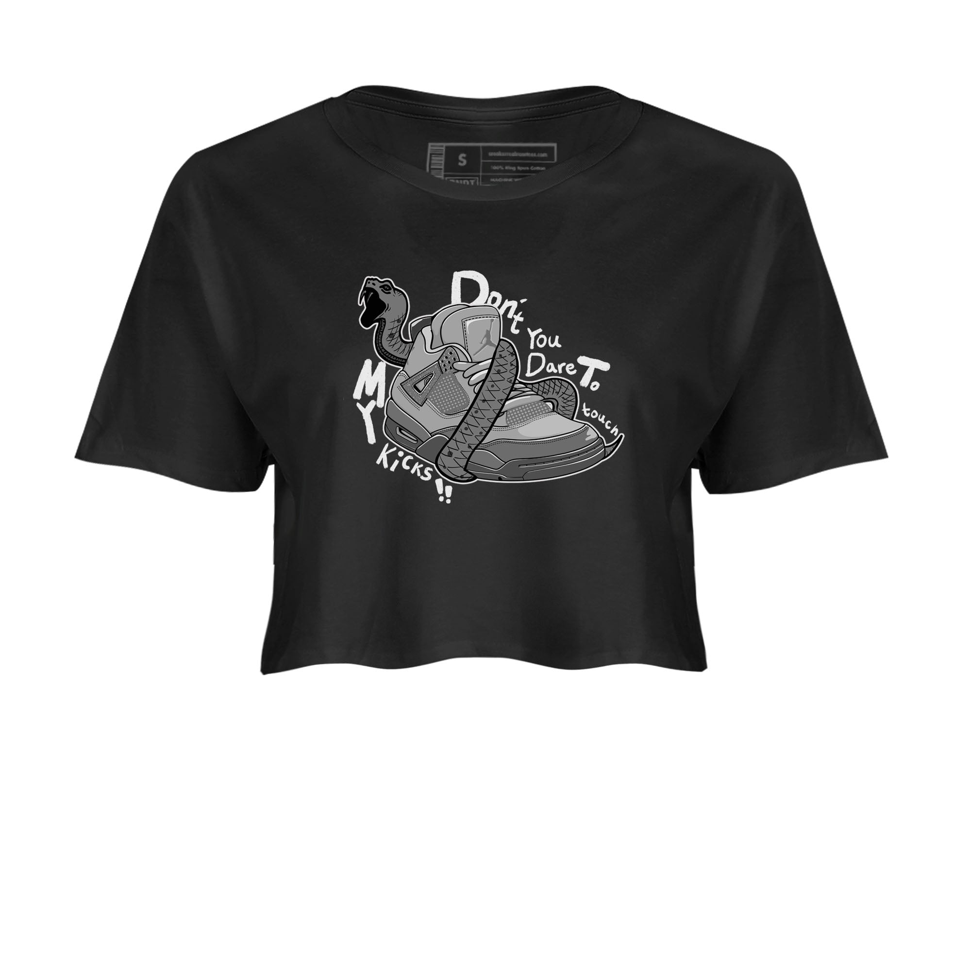 Don't Touch My Kicks snkmatch Women's Top - Air Jordan 4 Wet Cement