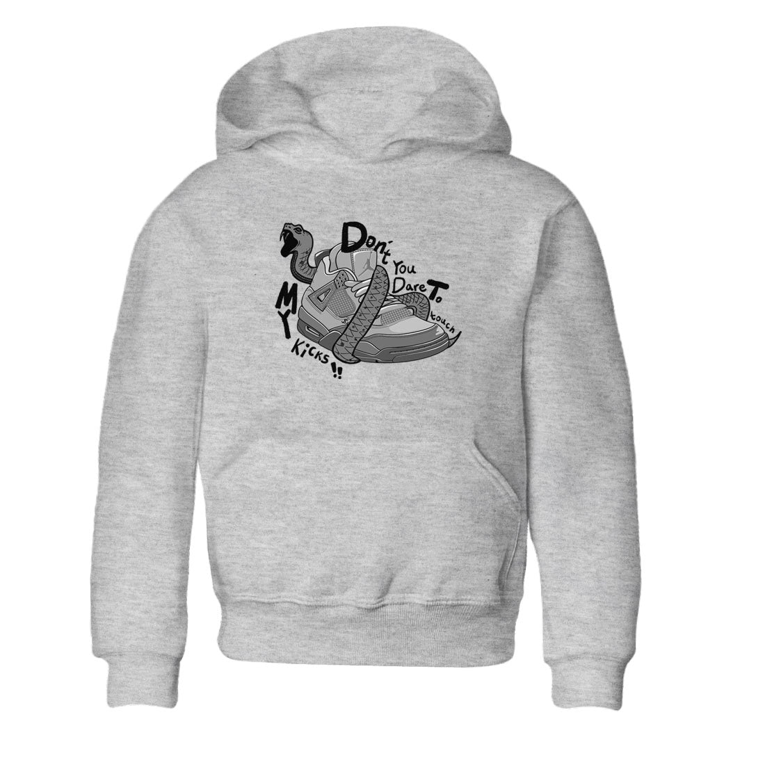Don't Touch My Kicks snkmatch Tees Kids - Air Jordan 4 Wet Cement